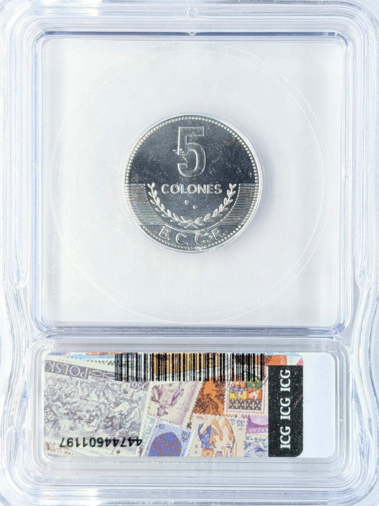 ICG 2016 Genuine Costa Rica 5 Colones - 2