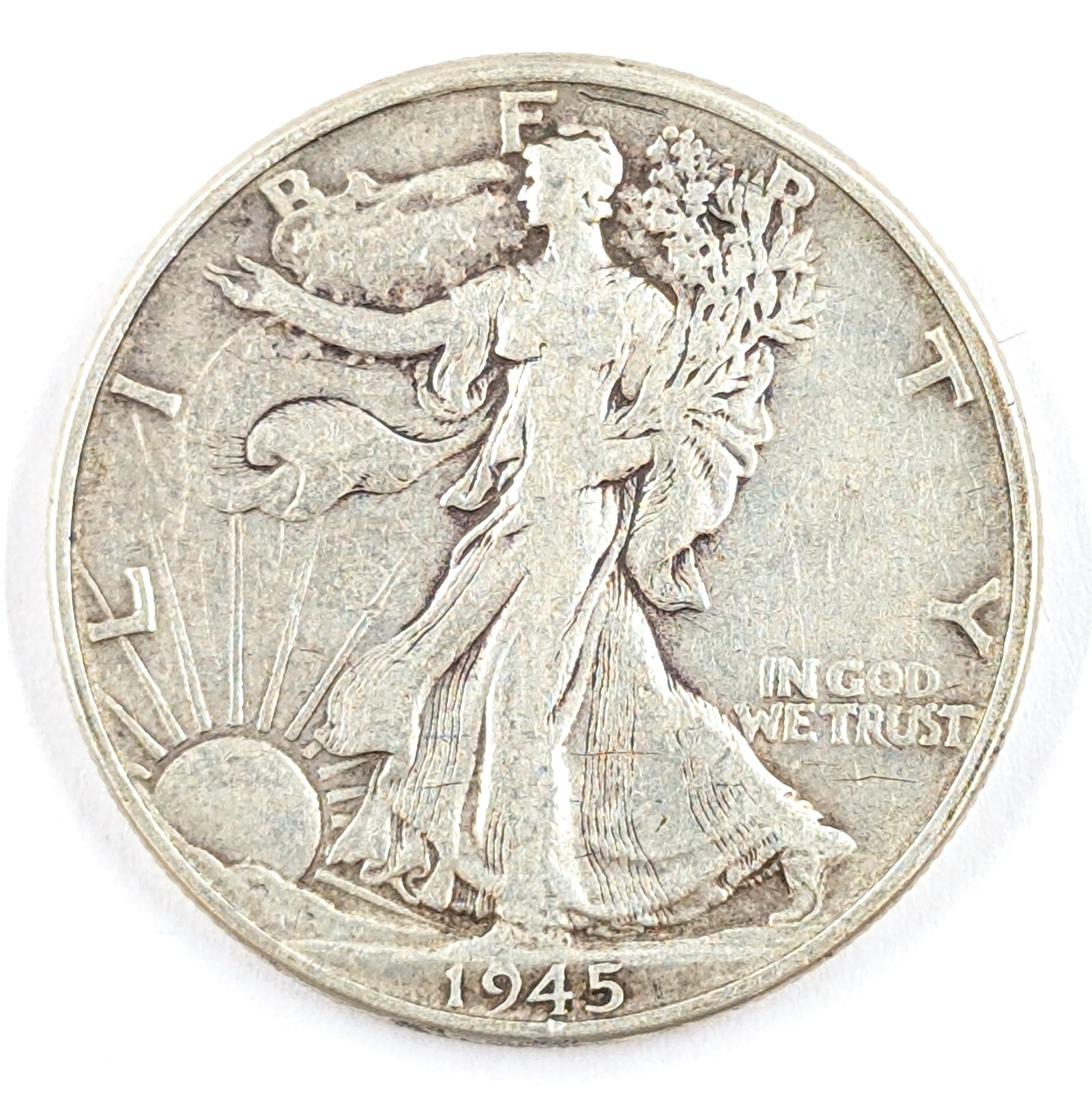 1945 Silver Walking Liberty Half Dollar (1 of 2)