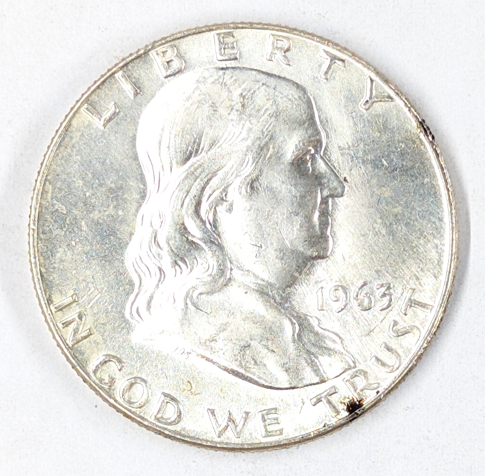 1963-D Silver Franklin Half Dollar- Uncirculated (1 of 2)
