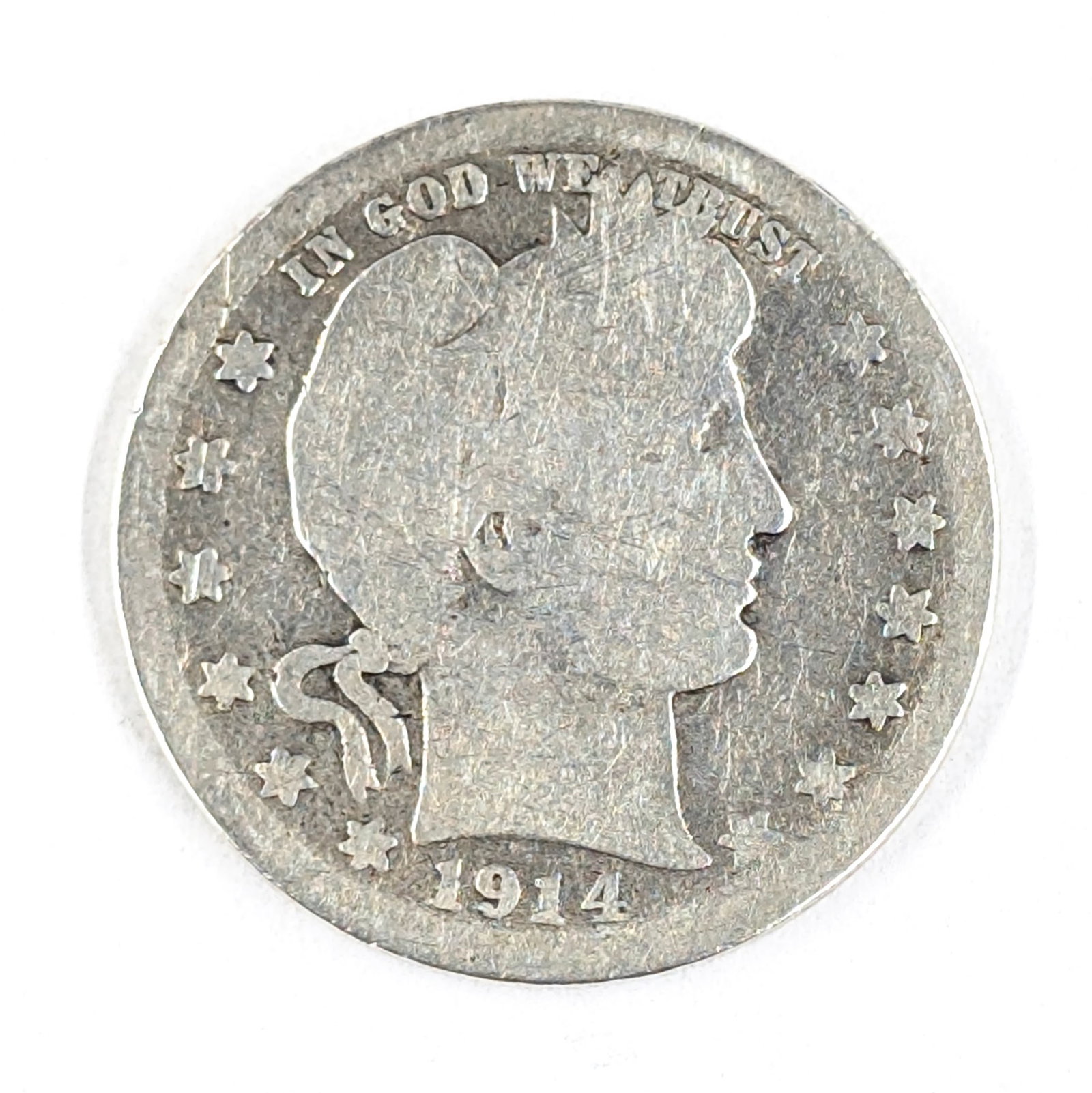1914-D Silver Barber Quarter: _