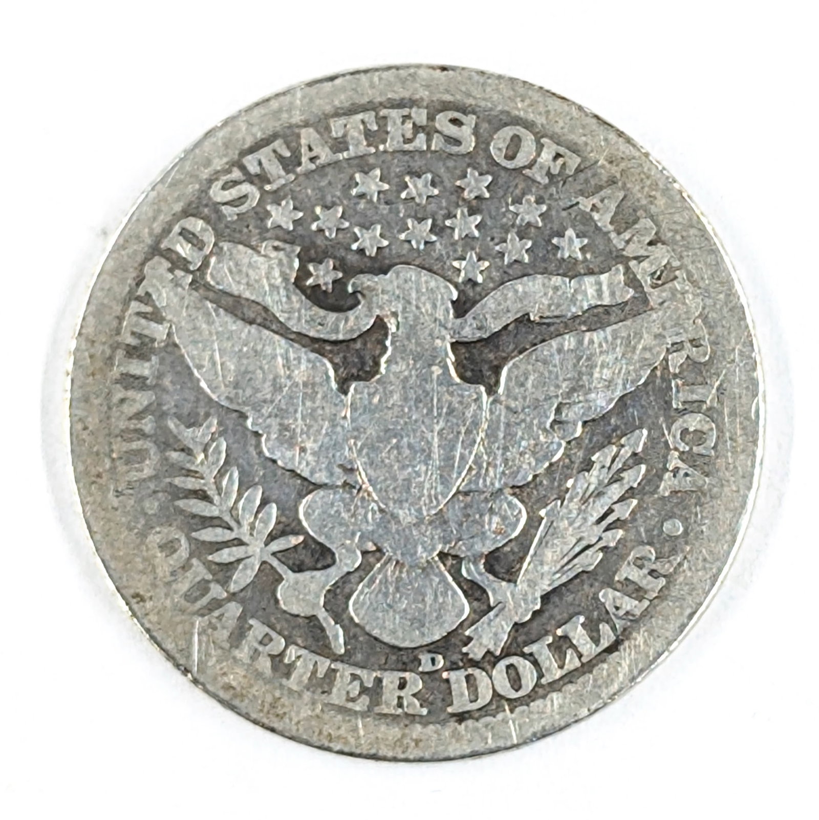 1914-D Silver Barber Quarter - 2