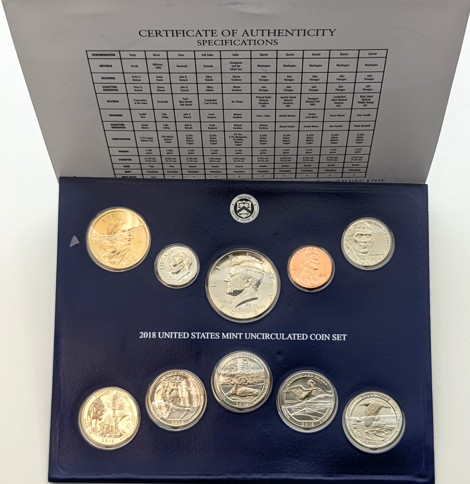 2018 P US Mint Uncirculated Coin Set: _