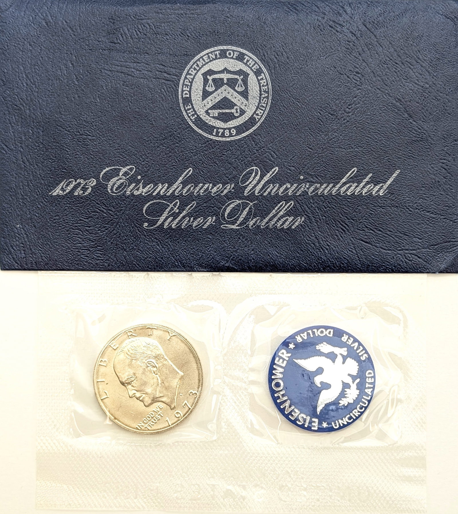 1973-S Eisenhower " Ike" Uncirculated Silver Dollar: _