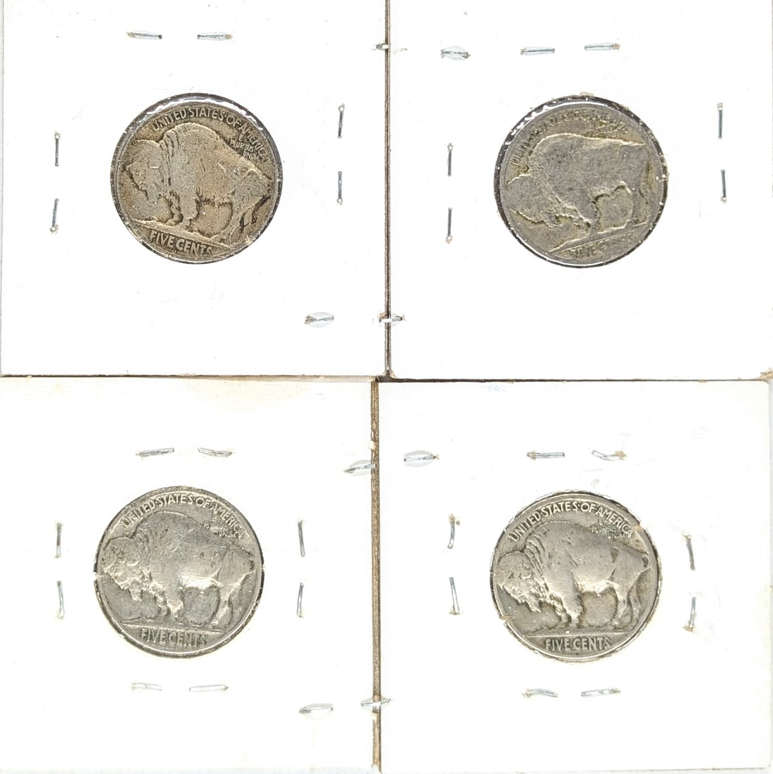 Lot of 4 Buffalo Head Nickels- 1927-1929 - 2