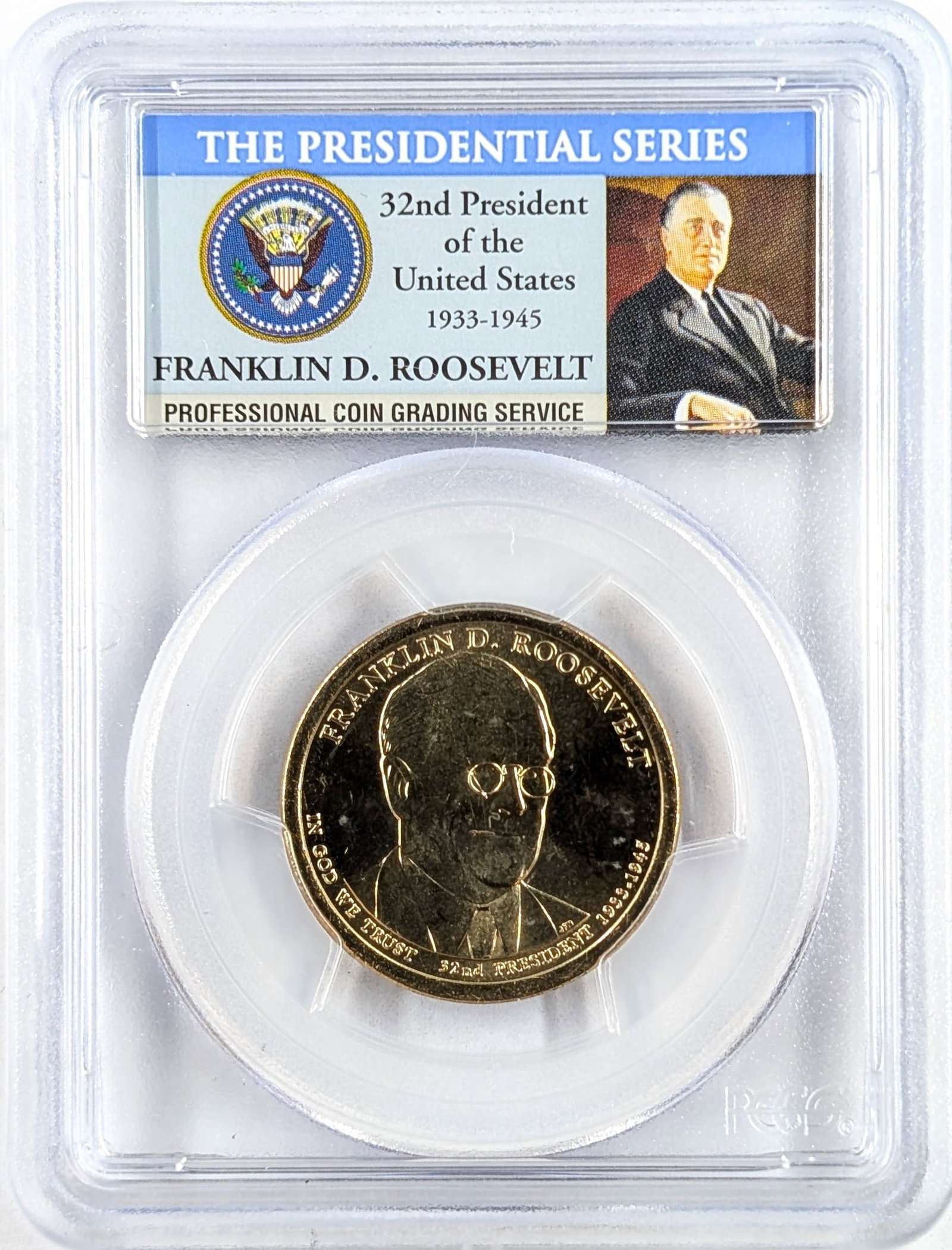 PCGS 2014-D MS64 Presidential Dollar- Franklin D. Roosevelt Pos B: _