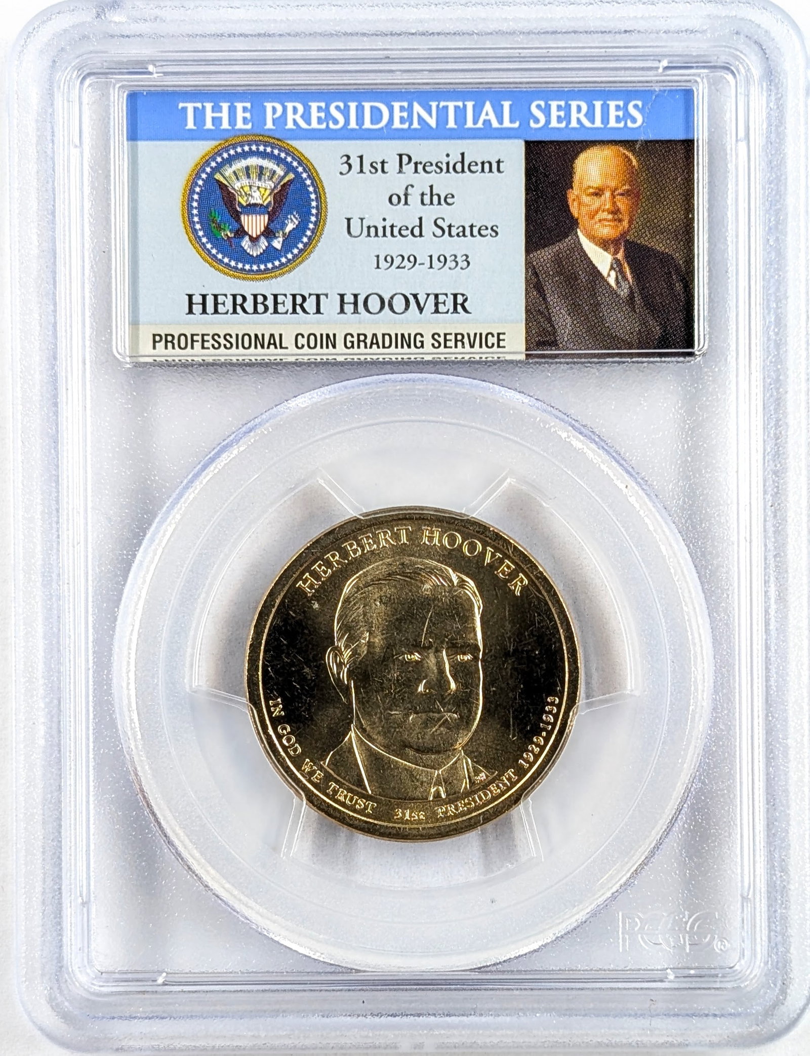 PCGS 2014-D MS 64 Presidential Dollar- Herbert Hoover Posb: _