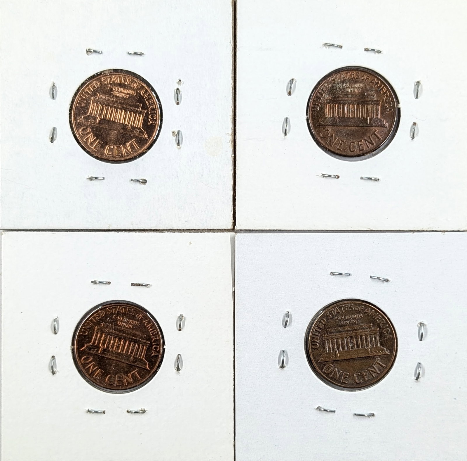 Lot of 4 Uncirculated Lincoln Cents- 1959-1971 - 2