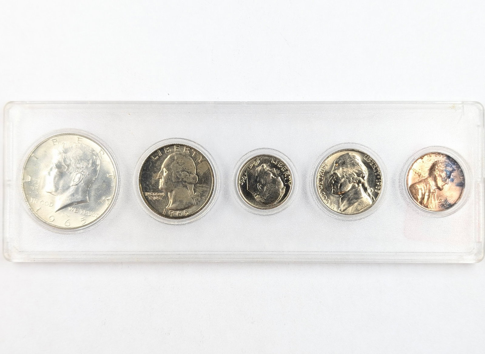 1965 Proof Set w/ Silver JFK Half: 40% Silver