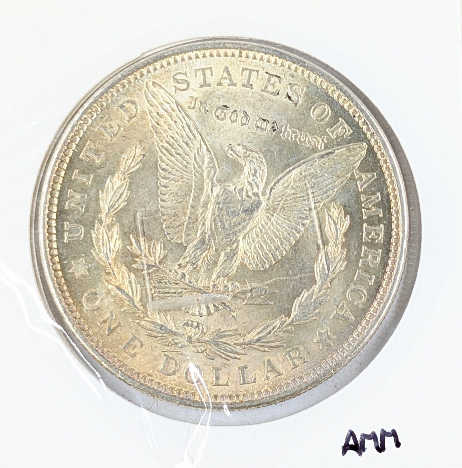 1921 Morgan Silver Dollar-Toned - 2