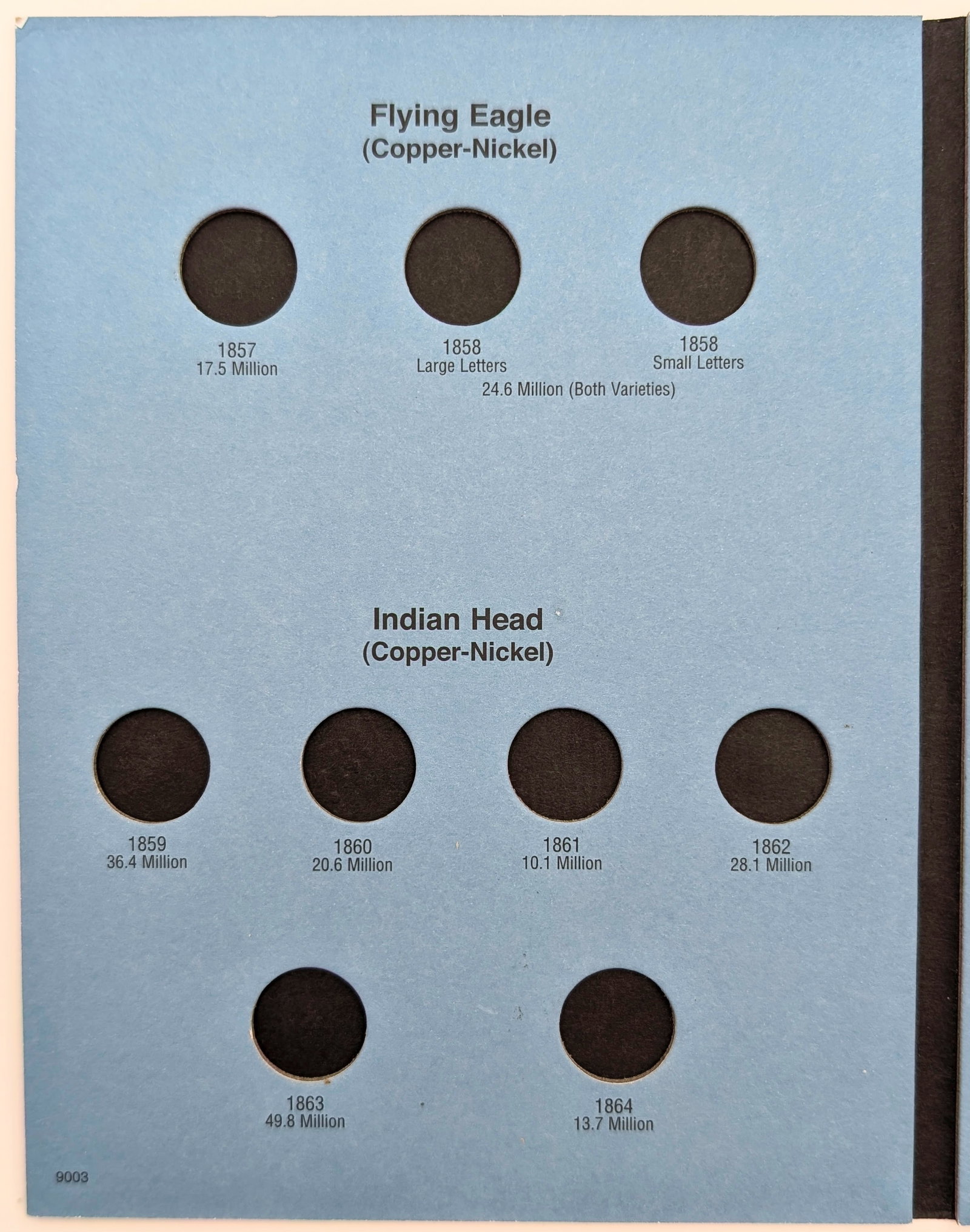 Whitman Indian Head Cents Empty Coin Album - 2
