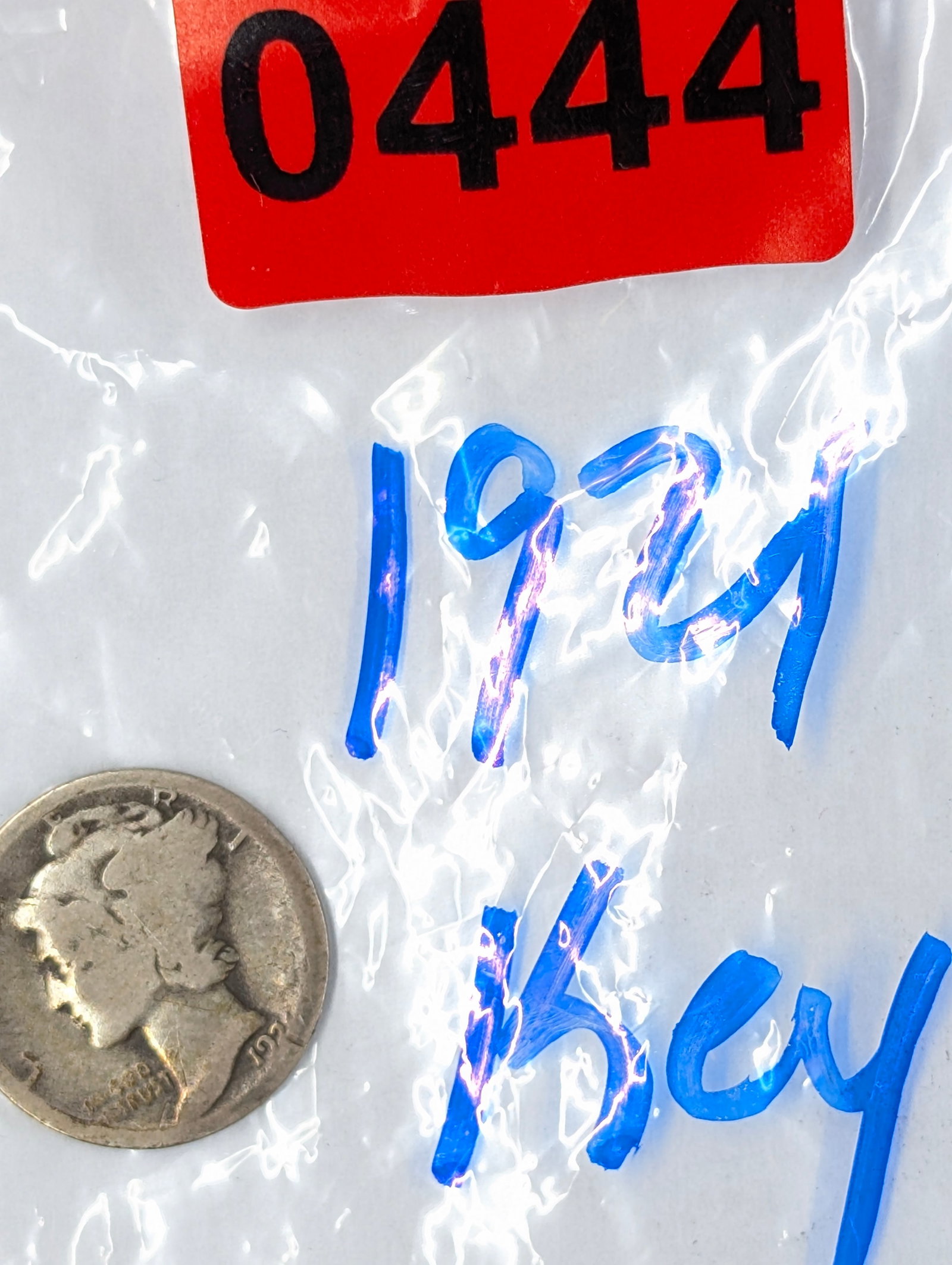 1921 Silver Mercury Dime - KEY Date - 3