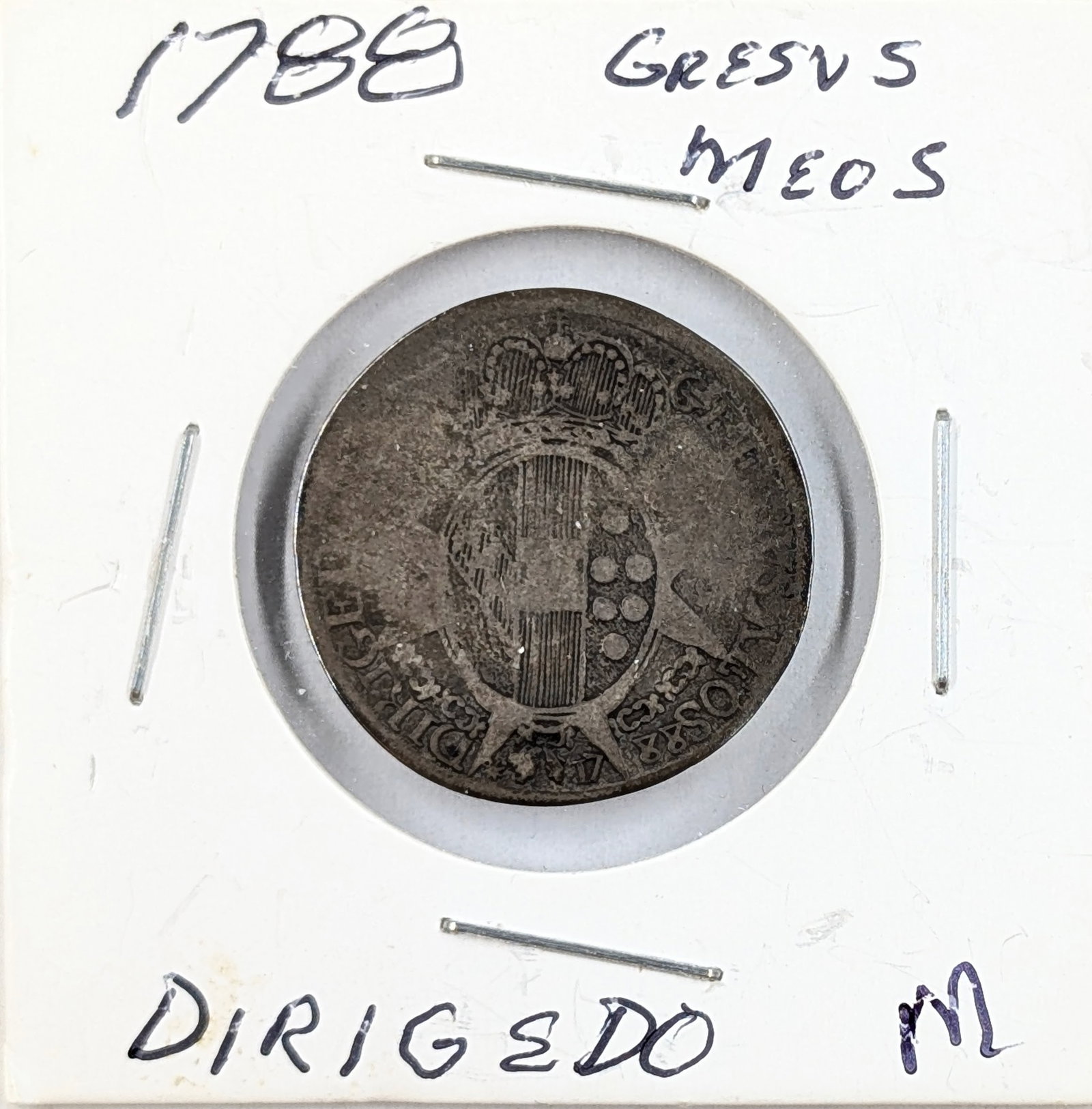 1788 Silver Francescone Coin: 91.3% Silver
