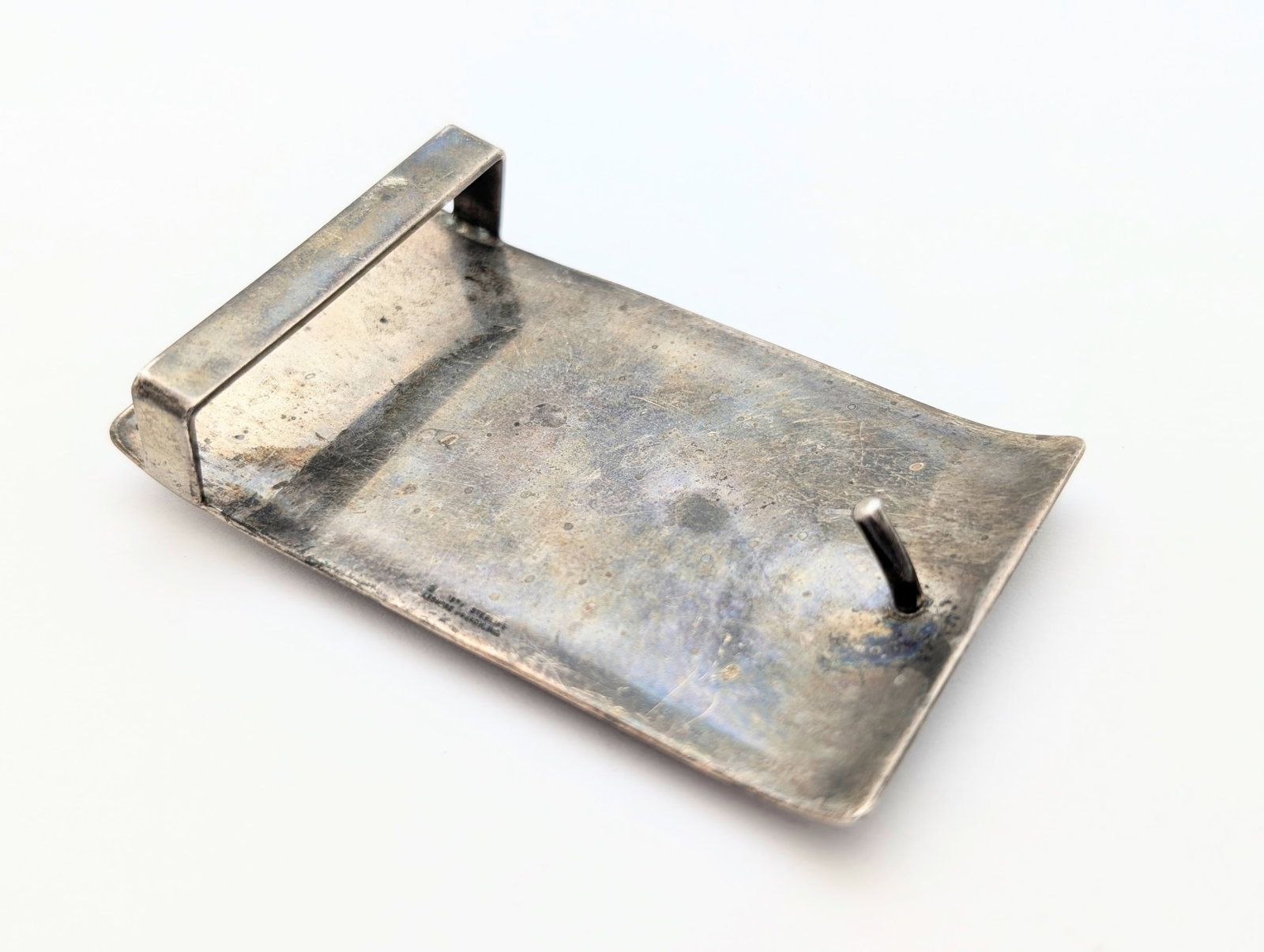 Sterling Silver Belt Buckle Featuring a Bicentennial Eisenhower Dollar Coin - 3