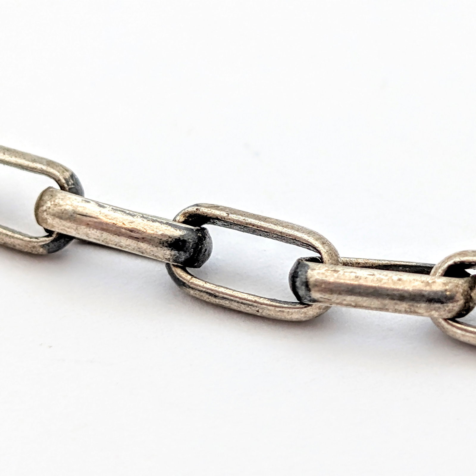 Sterling Silver Paperclip Link Chain Necklace - 3