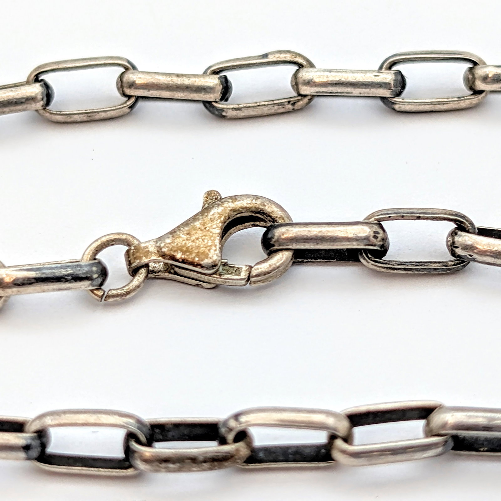 Sterling Silver Paperclip Link Chain Necklace - 4