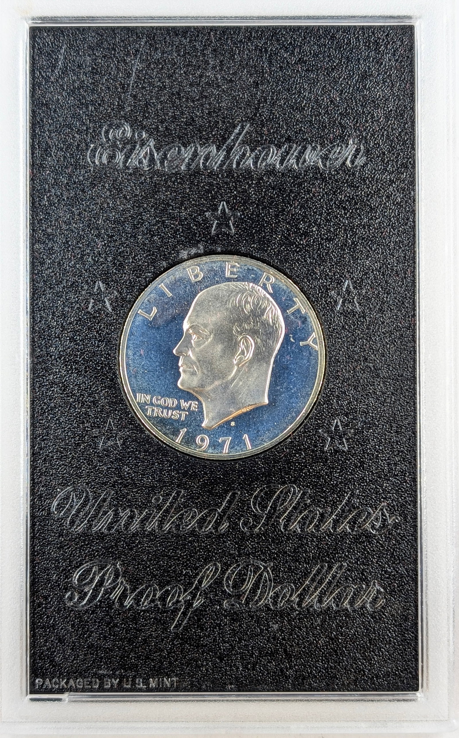1971-S Eisenhower " Ike" Proof Silver Dollar- Toned (1 of 2)
