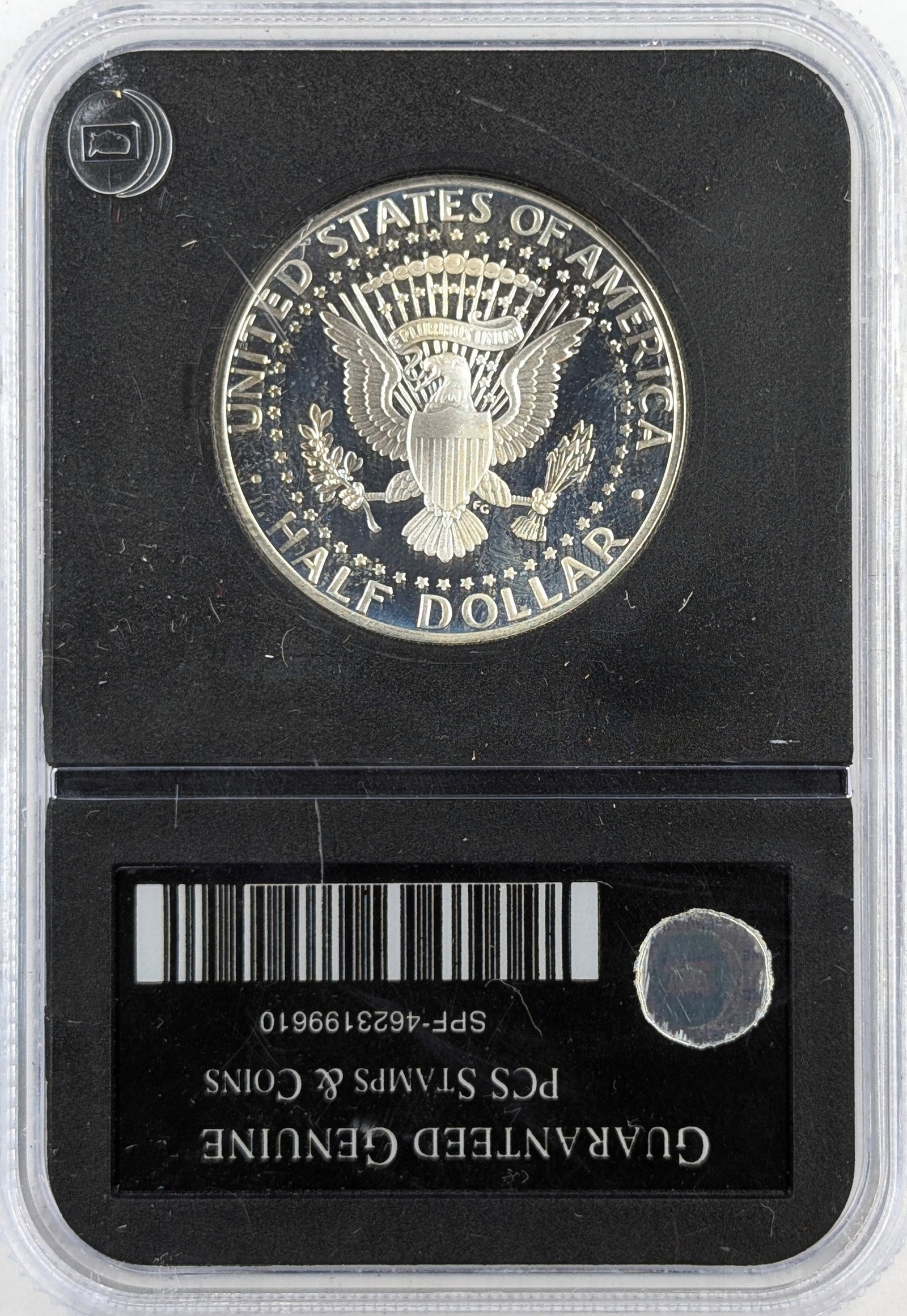 PCS 1996 Silver John F Kennedy Half Dollar - 2