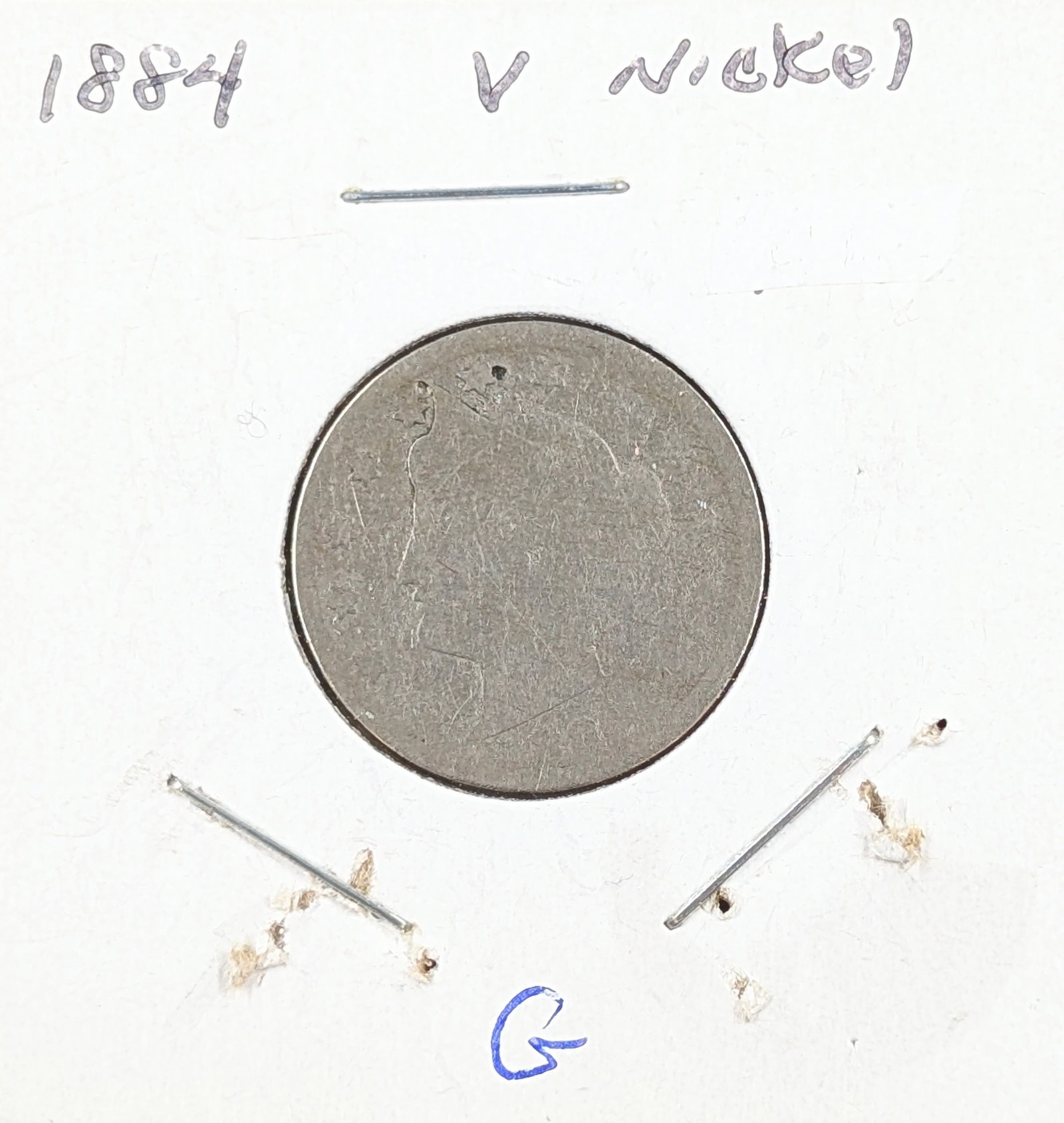 1884 Liberty V Nickel- Semi Key Date: Coin