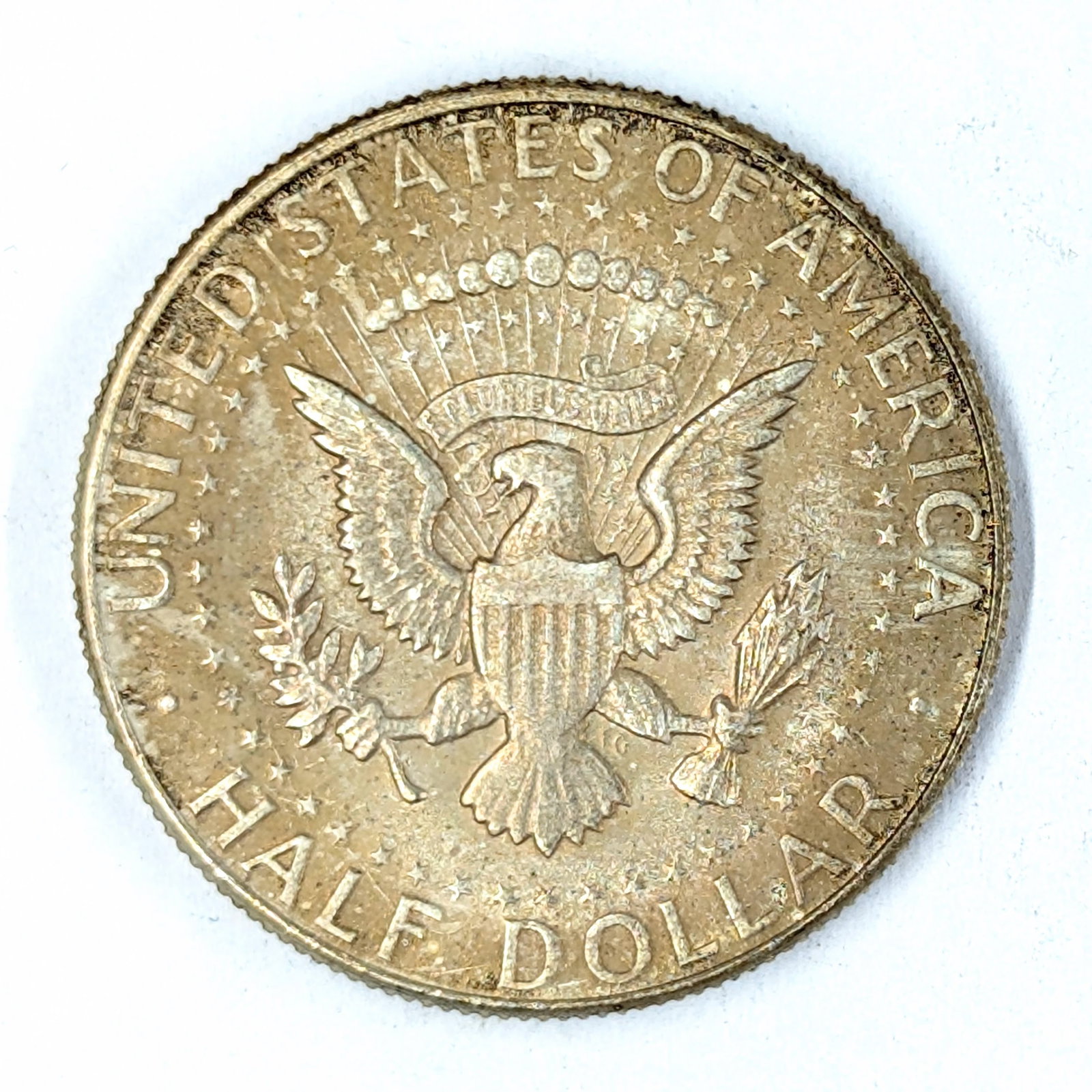 1965 Silver John F Kennedy Half Dollar- Toned - 2
