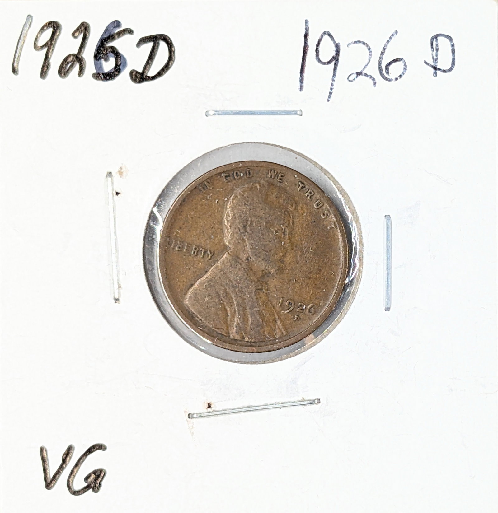 1926-D Wheat Cent: Coin
