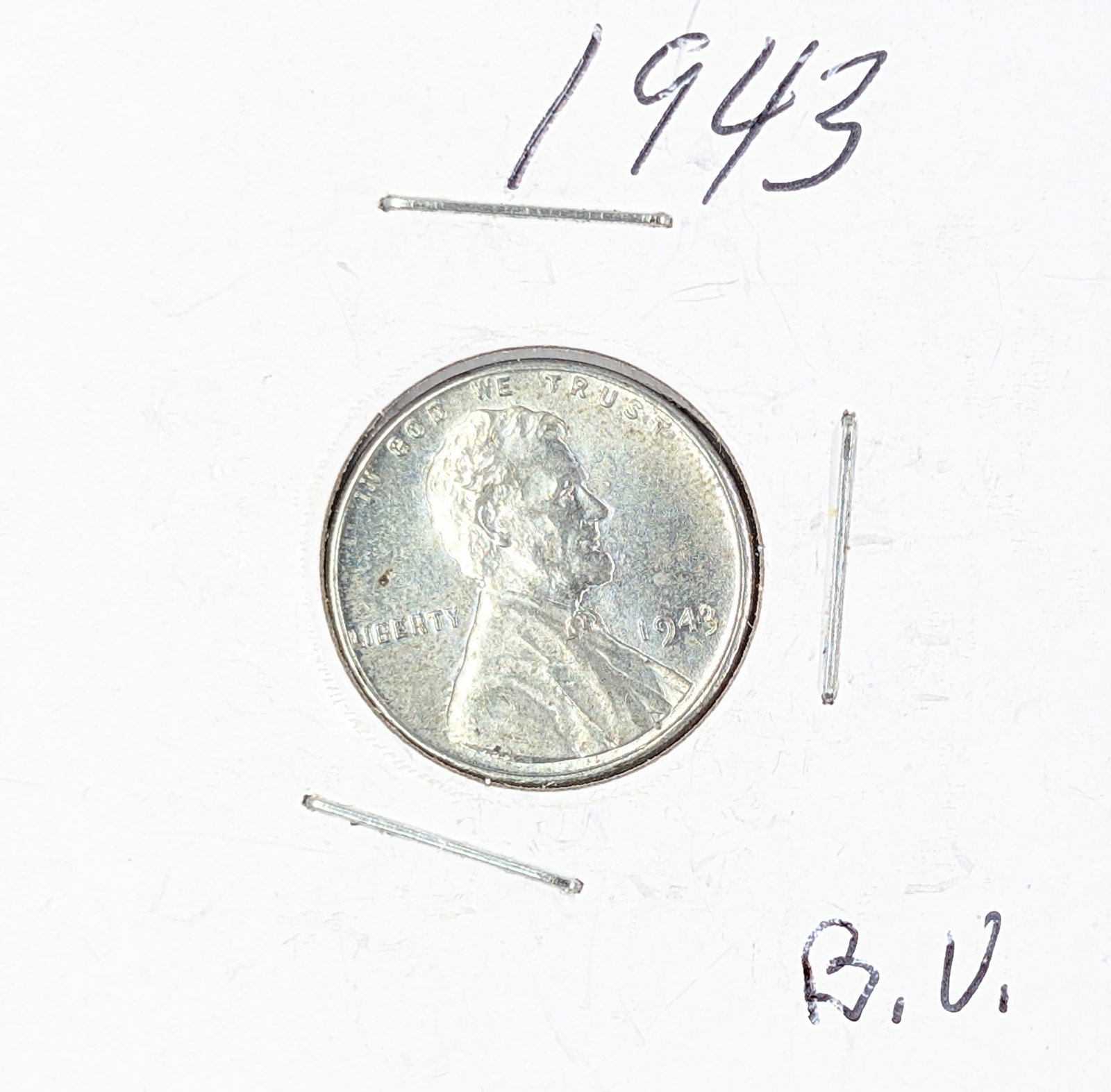 1943 Steel Lincoln Cent - Uncirculated: Coin
