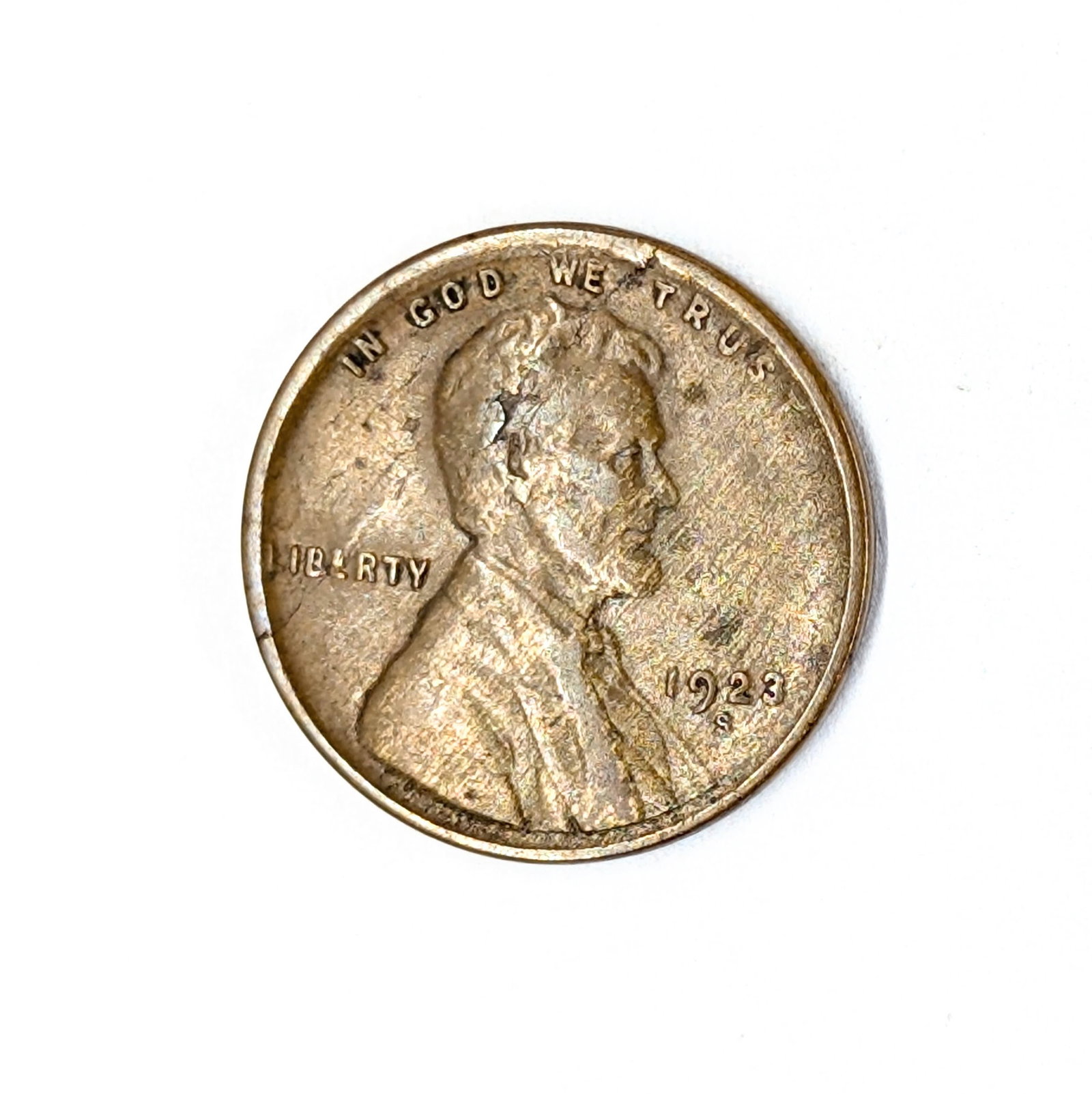 1923-S Wheat Cent- Semi Key Date: Coin