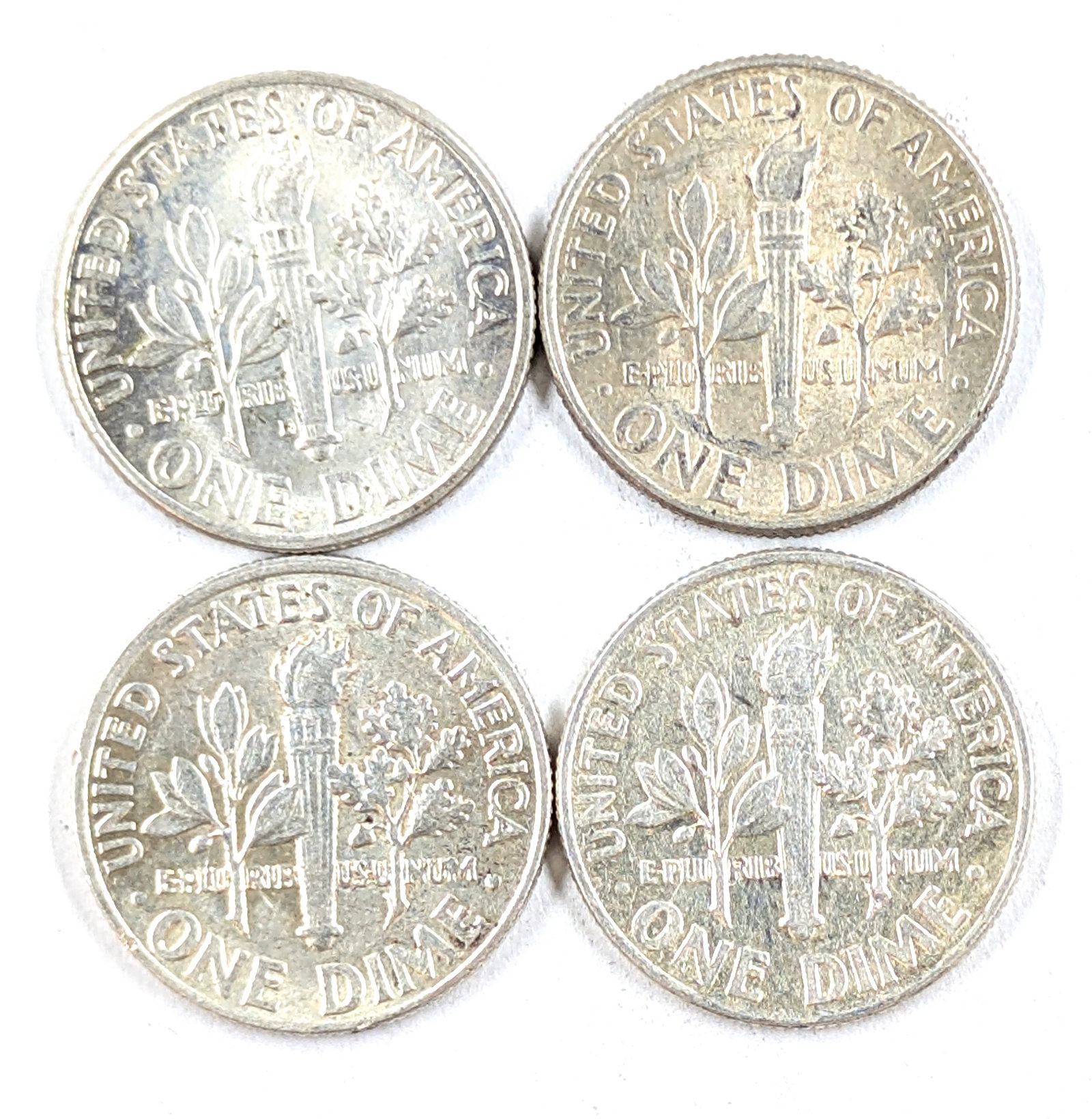 Lot of 4 Silver Roosevelt Dimes - 1963-1964 - 2