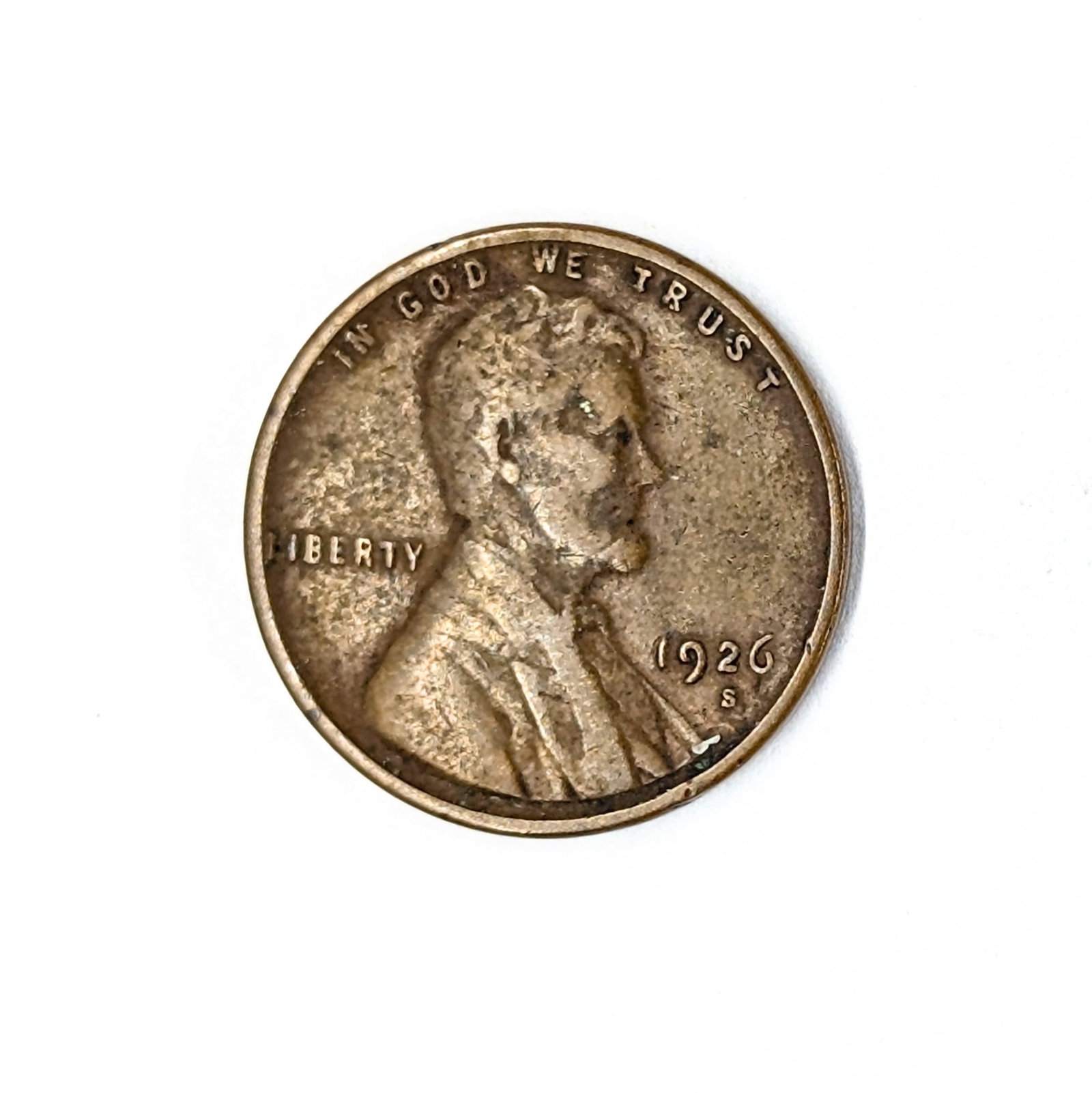 1926-S Wheat Cent- Semi Key Date: Coin