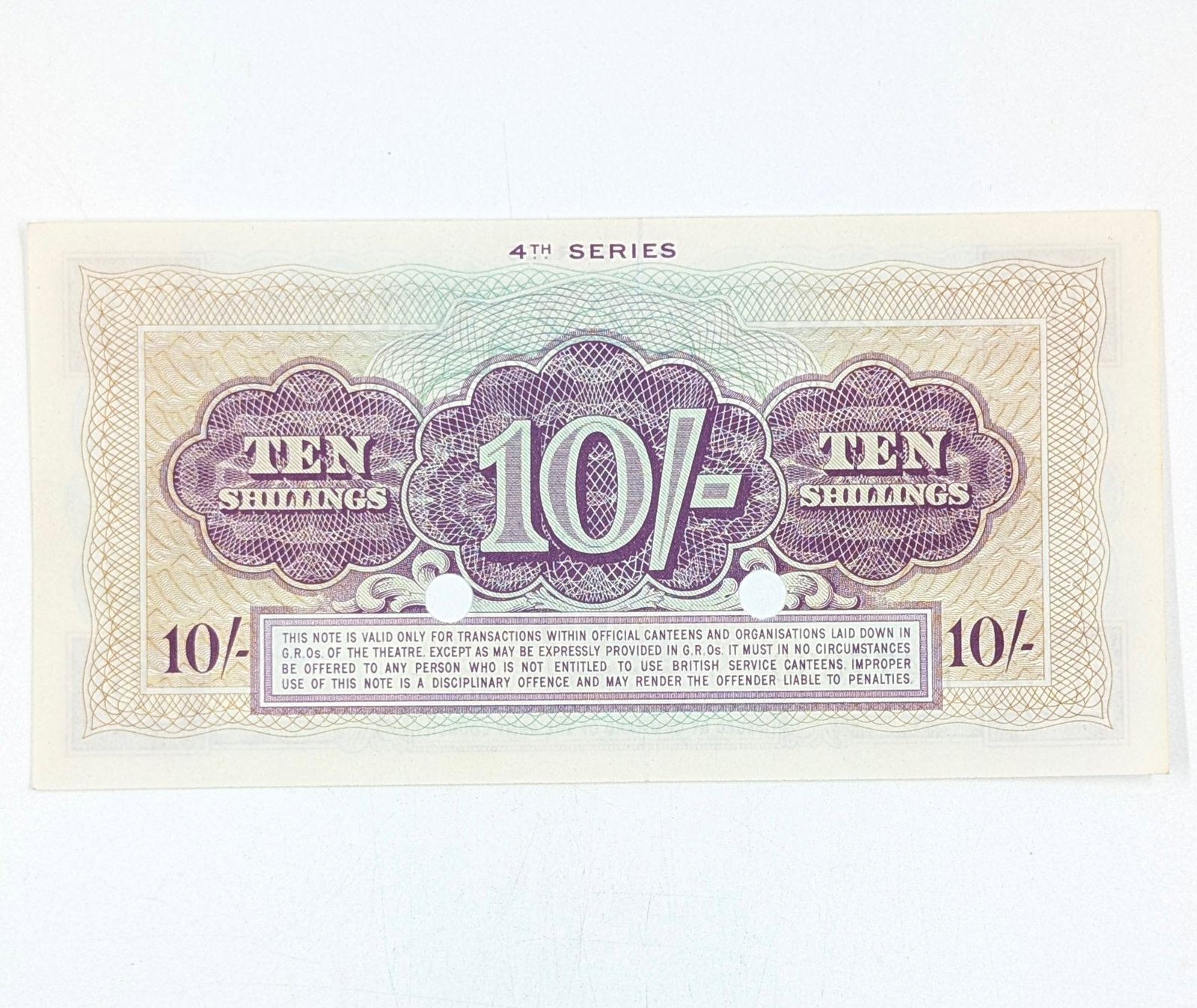 1962 Great Britain 10 Shillings Banknote (1 of 2)