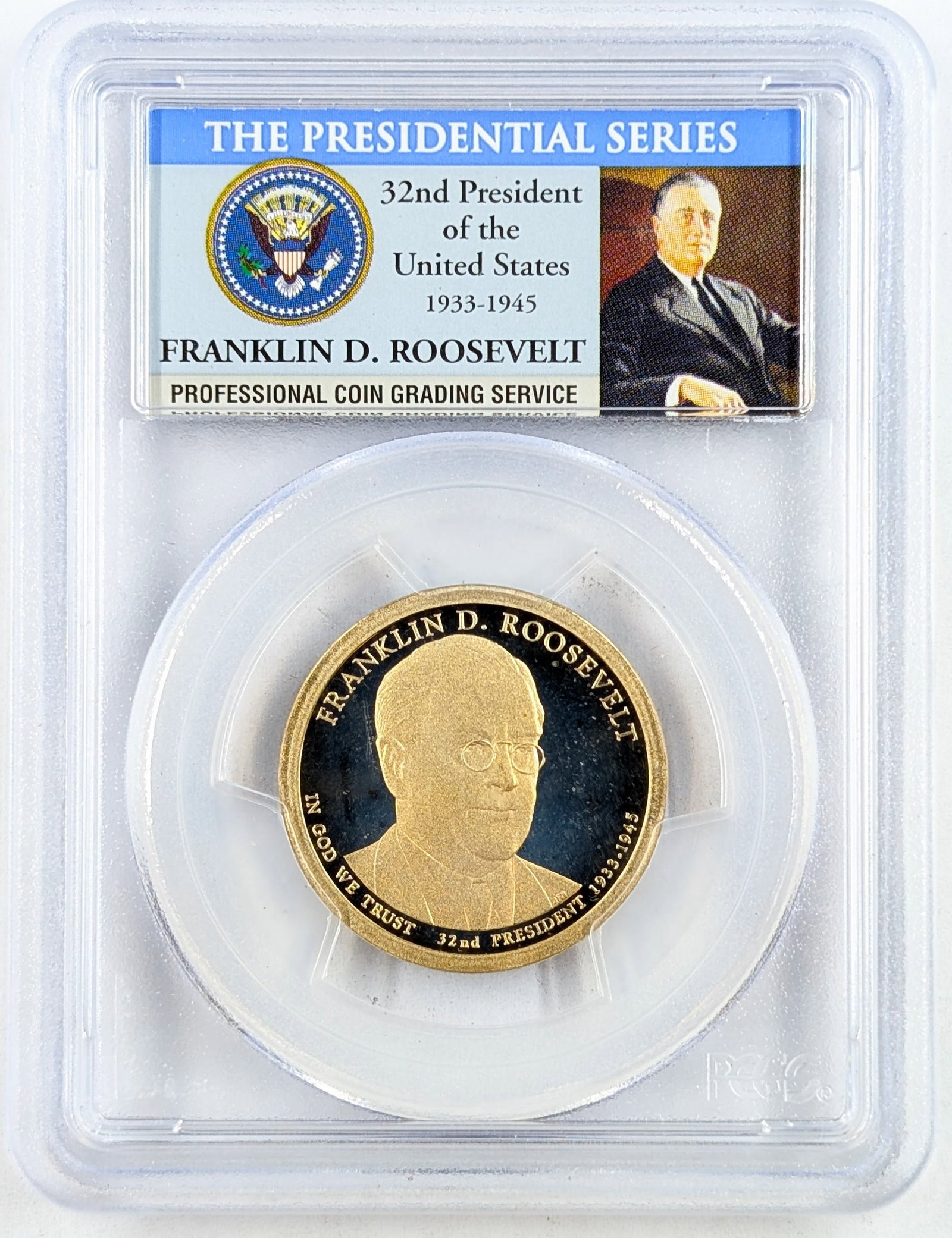 PCGS 2014-S PR69 Presidential Dollar Coin- Franklin D. Roosevelt: Coin