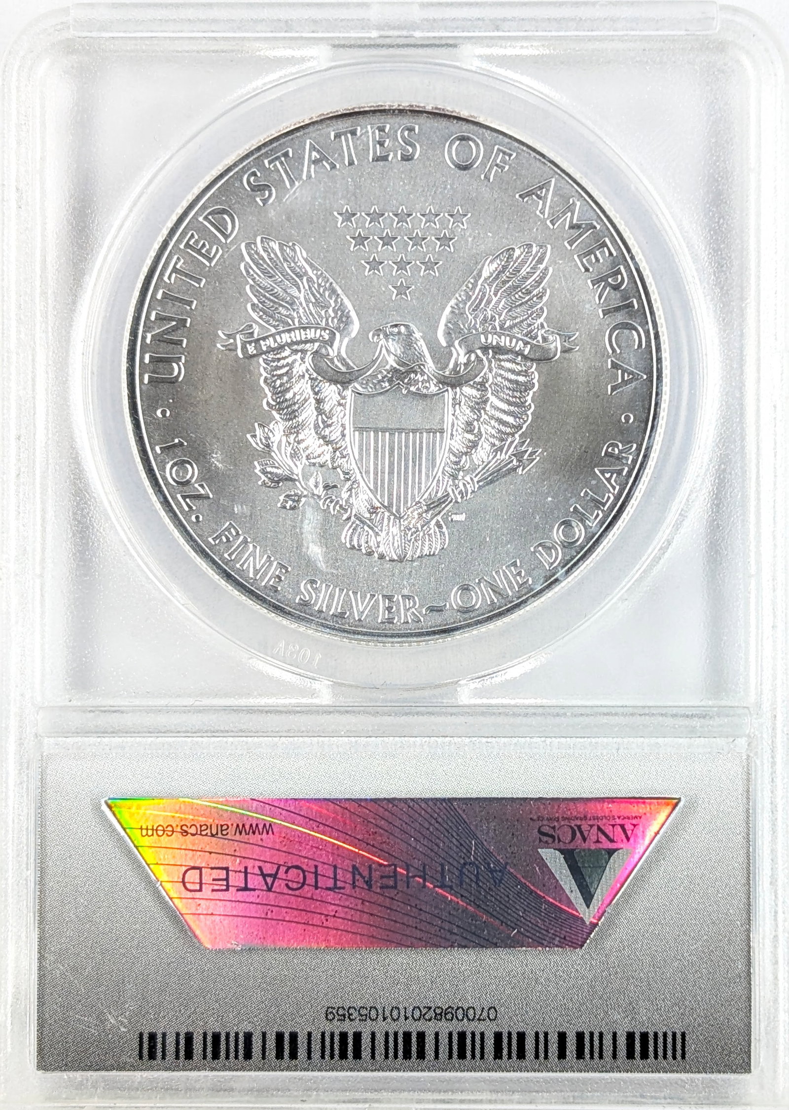 ANACS 2014 MS 70 American Silver Eagle Dollar- First Day of Issue - 2