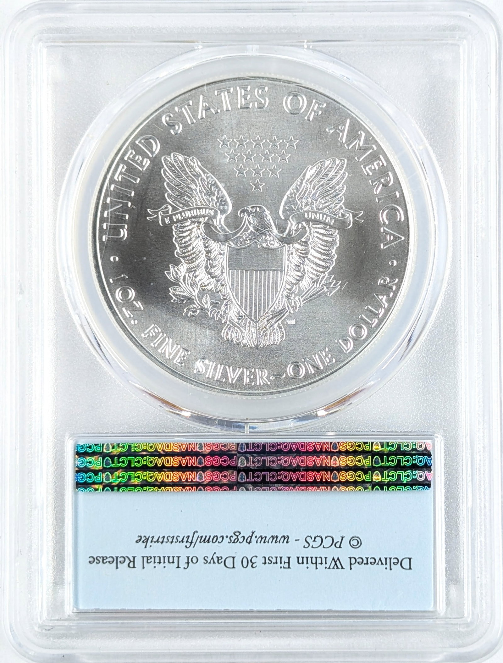 PCGS 2016 MS69 First Strike American Silver Eagle Dollar - 2