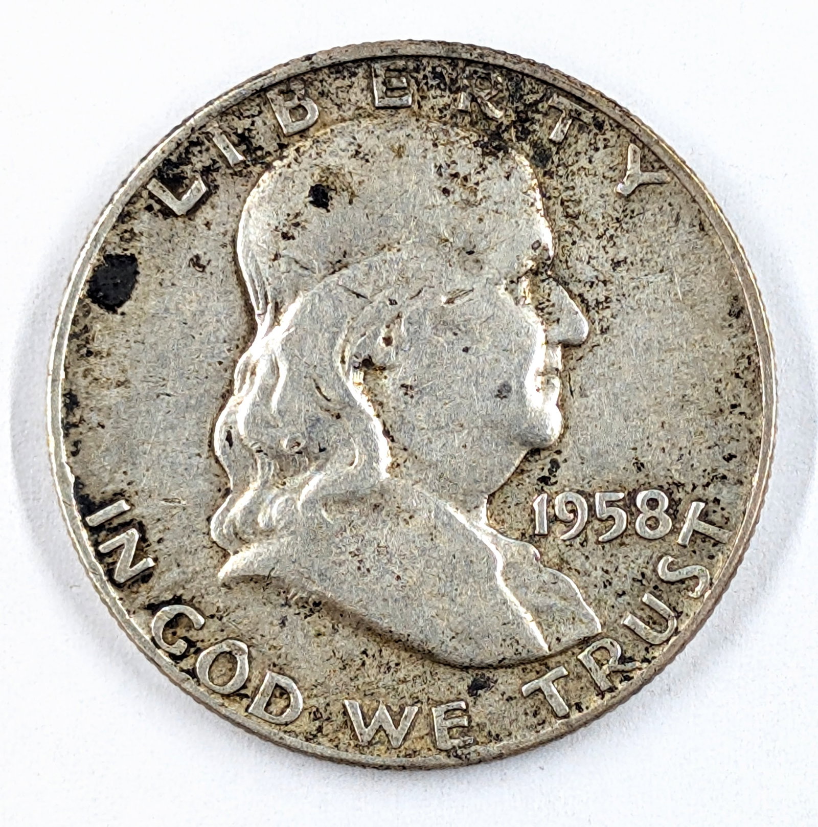1958-D Silver Franklin Half Dollar: Silver