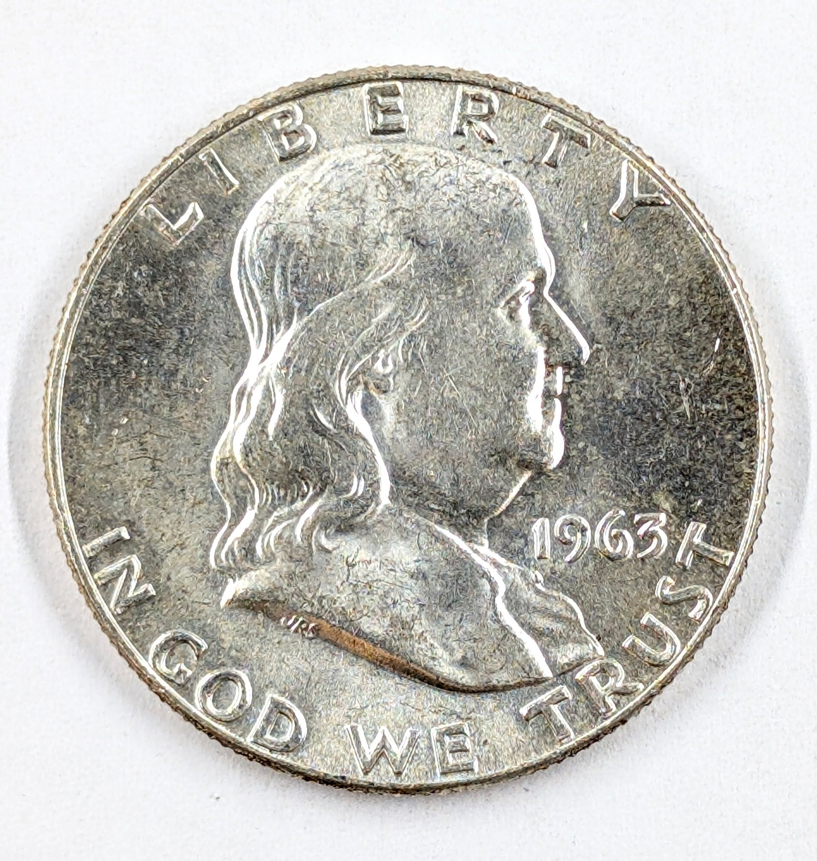 1963-D Silver Franklin Half Dollar- Uncirculated: Silver