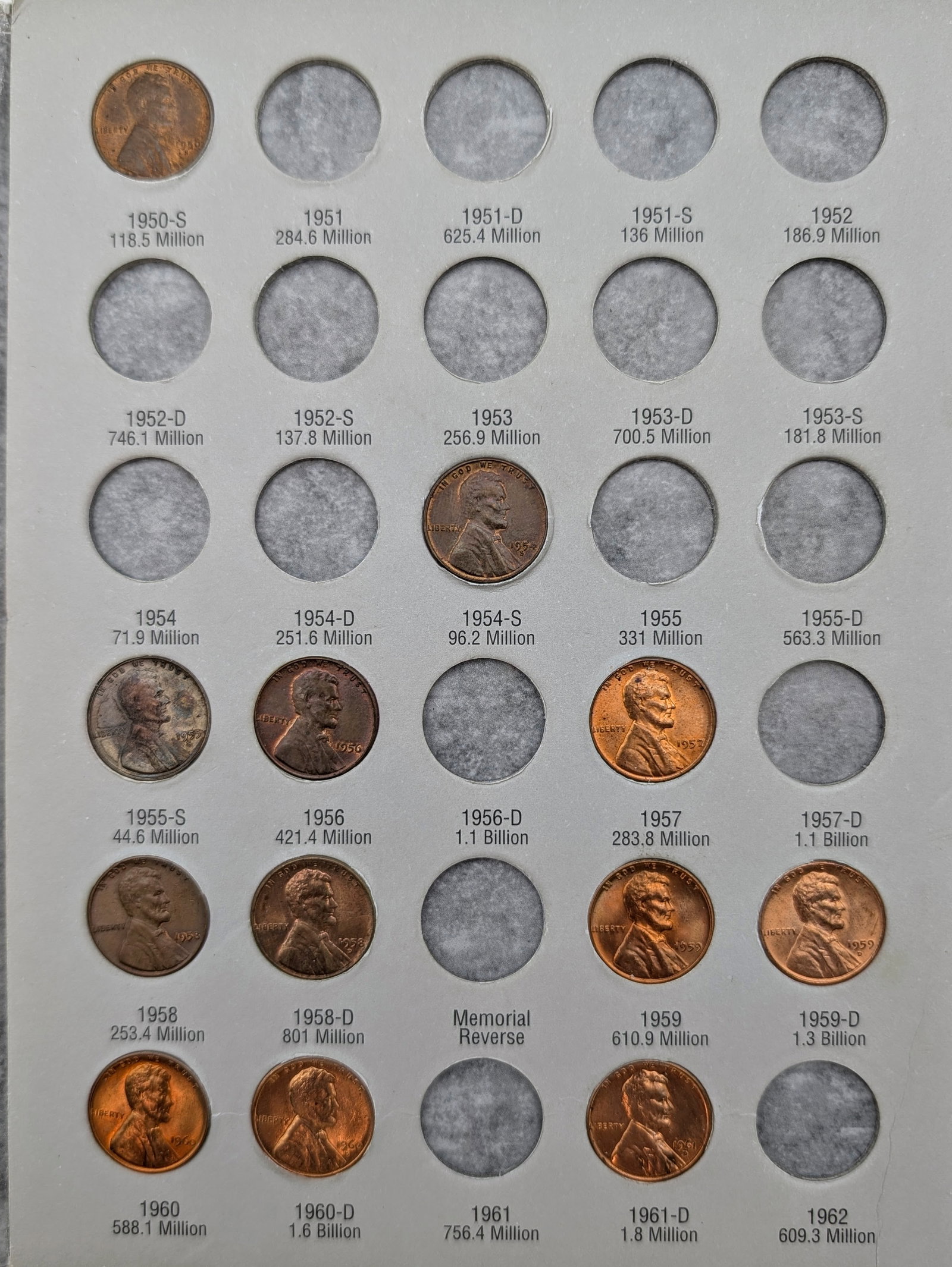 Lincoln Cent 1941-1974 Coin Album - 3