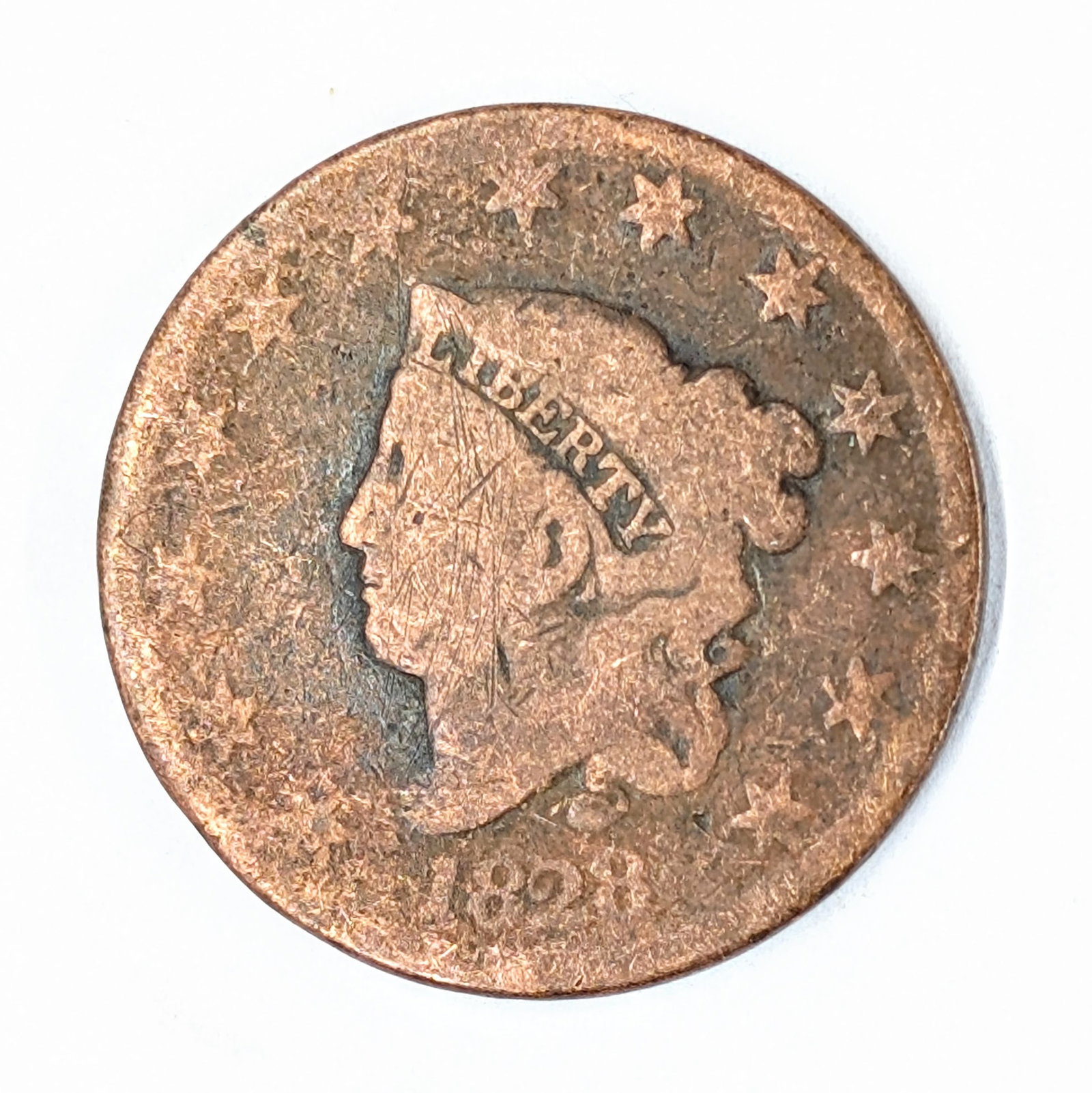 1828 Large Cent: Coin