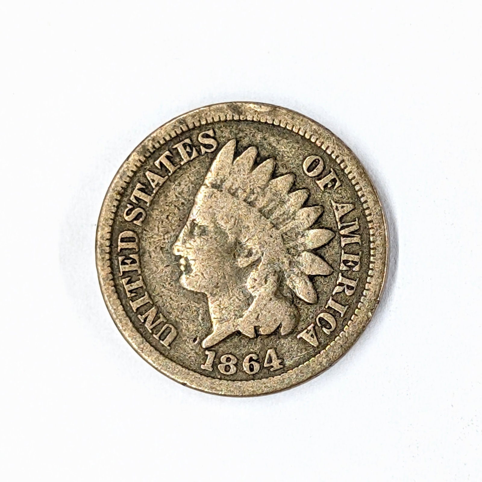 1864 Indian Head Cent- Semi Key Date: Coin