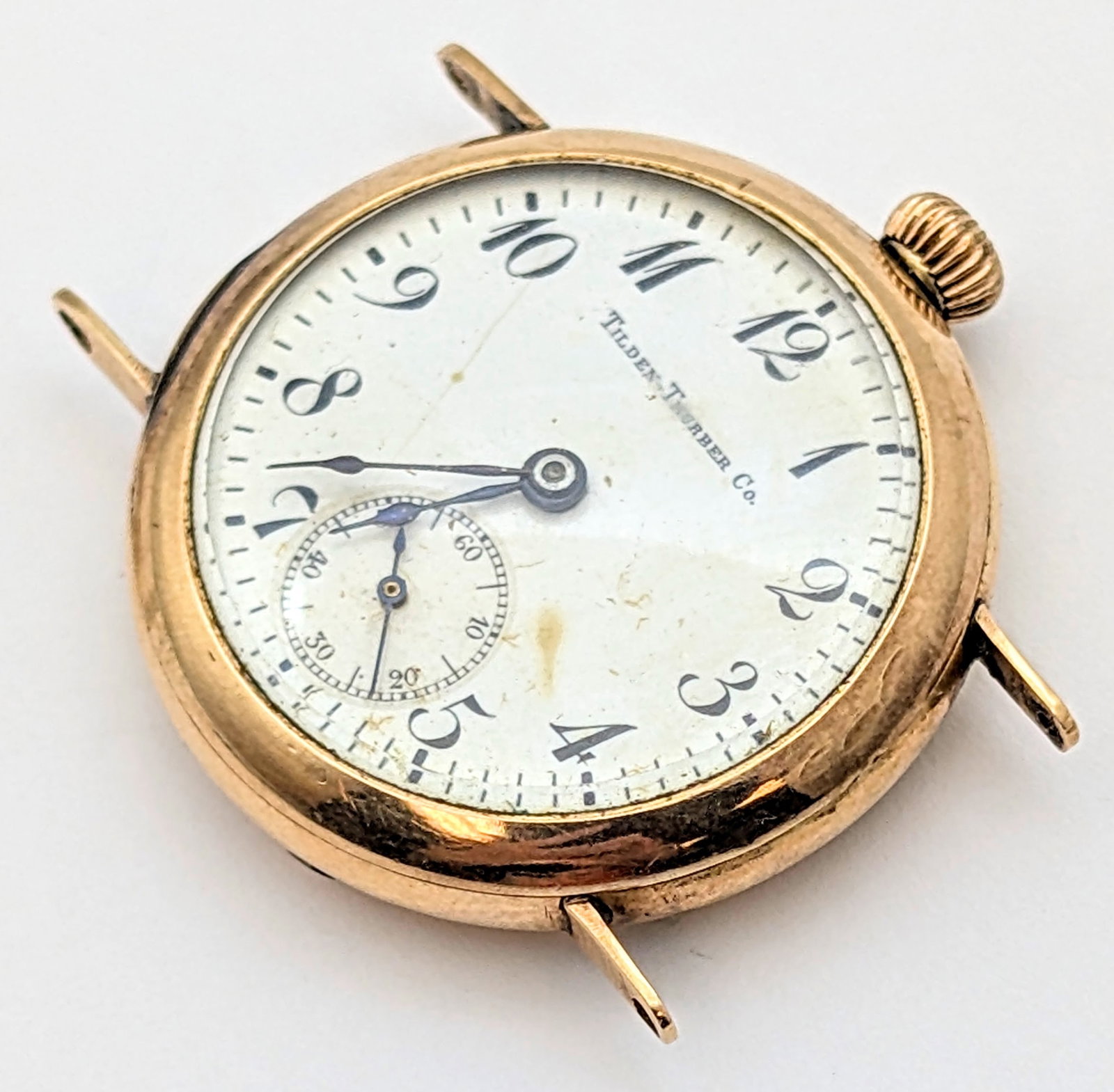 Vintage Gold Filled Guaranteed 20yrs Tilden-Thurber Co. Pocket Watch- Parts/Repair - 3