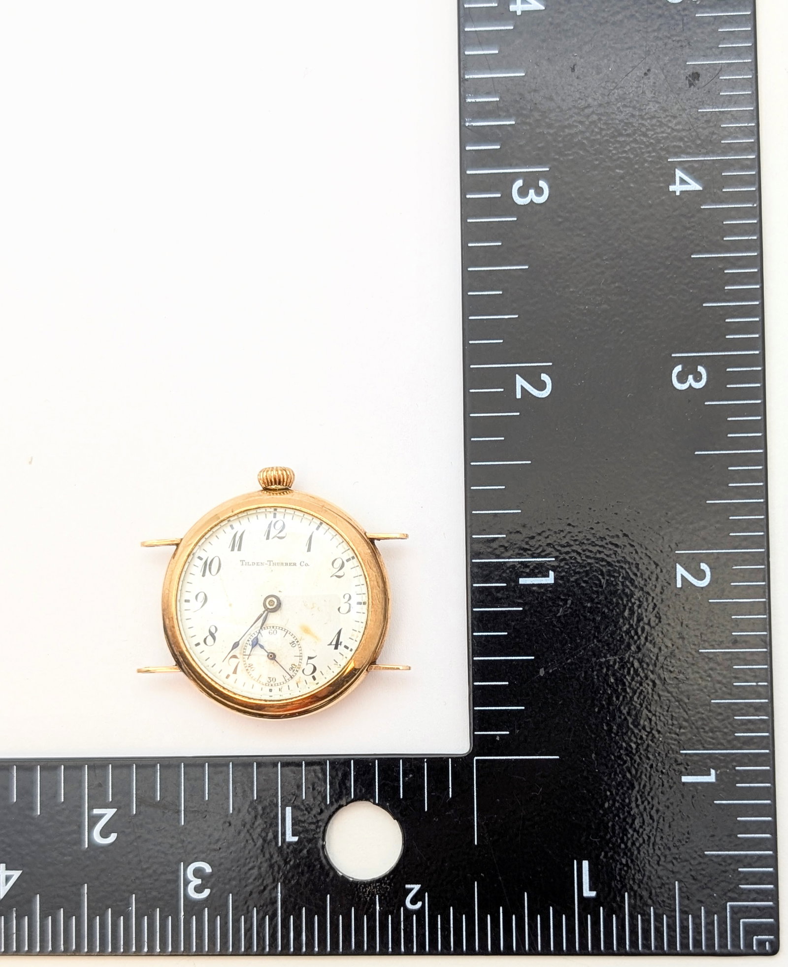 Vintage Gold Filled Guaranteed 20yrs Tilden-Thurber Co. Pocket Watch- Parts/Repair - 5