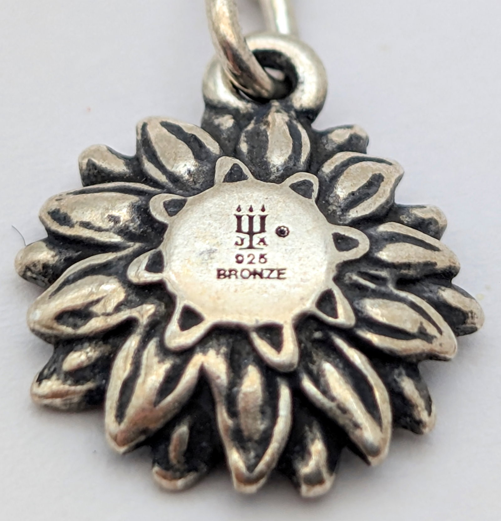 James Avery Sterling Silver & Bronze Sunflower Dangle Earrings - 4