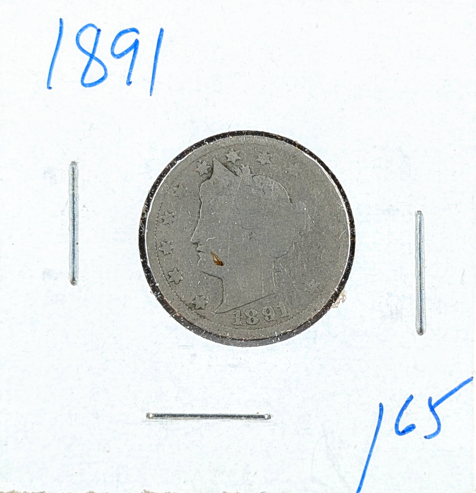 1891 Liberty V Nickel: Coin