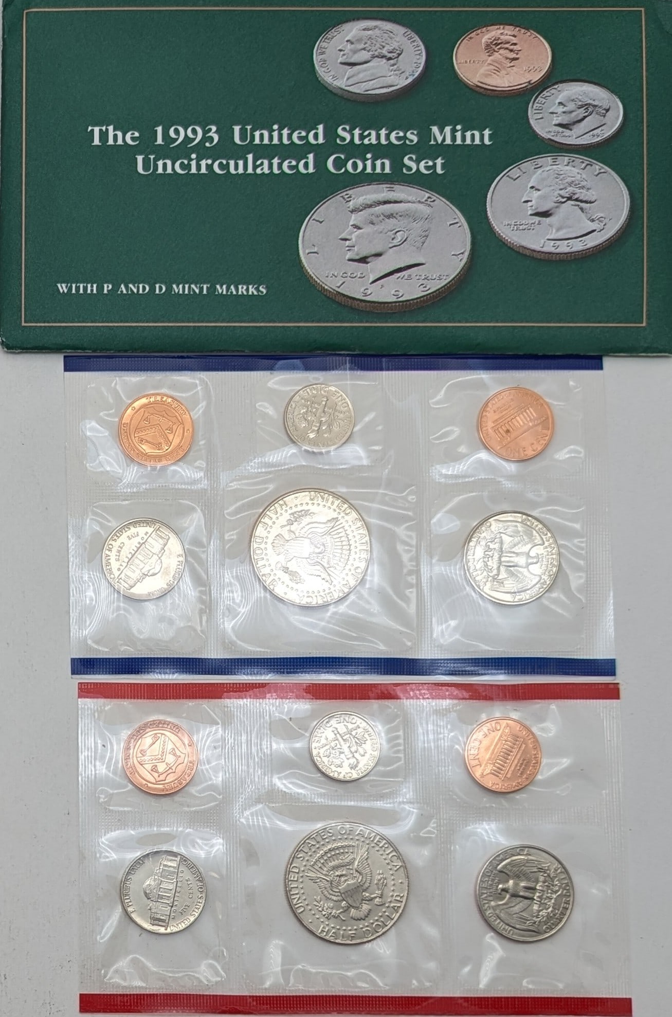 1993 US Mint Uncirculated Coin Set - 2