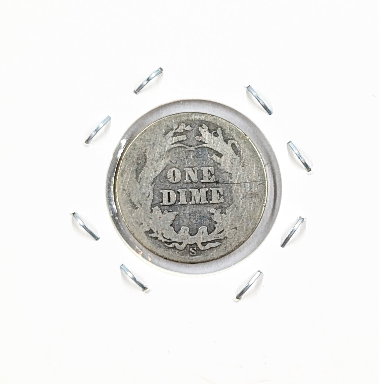 1908-S Silver Barber Dime - 2