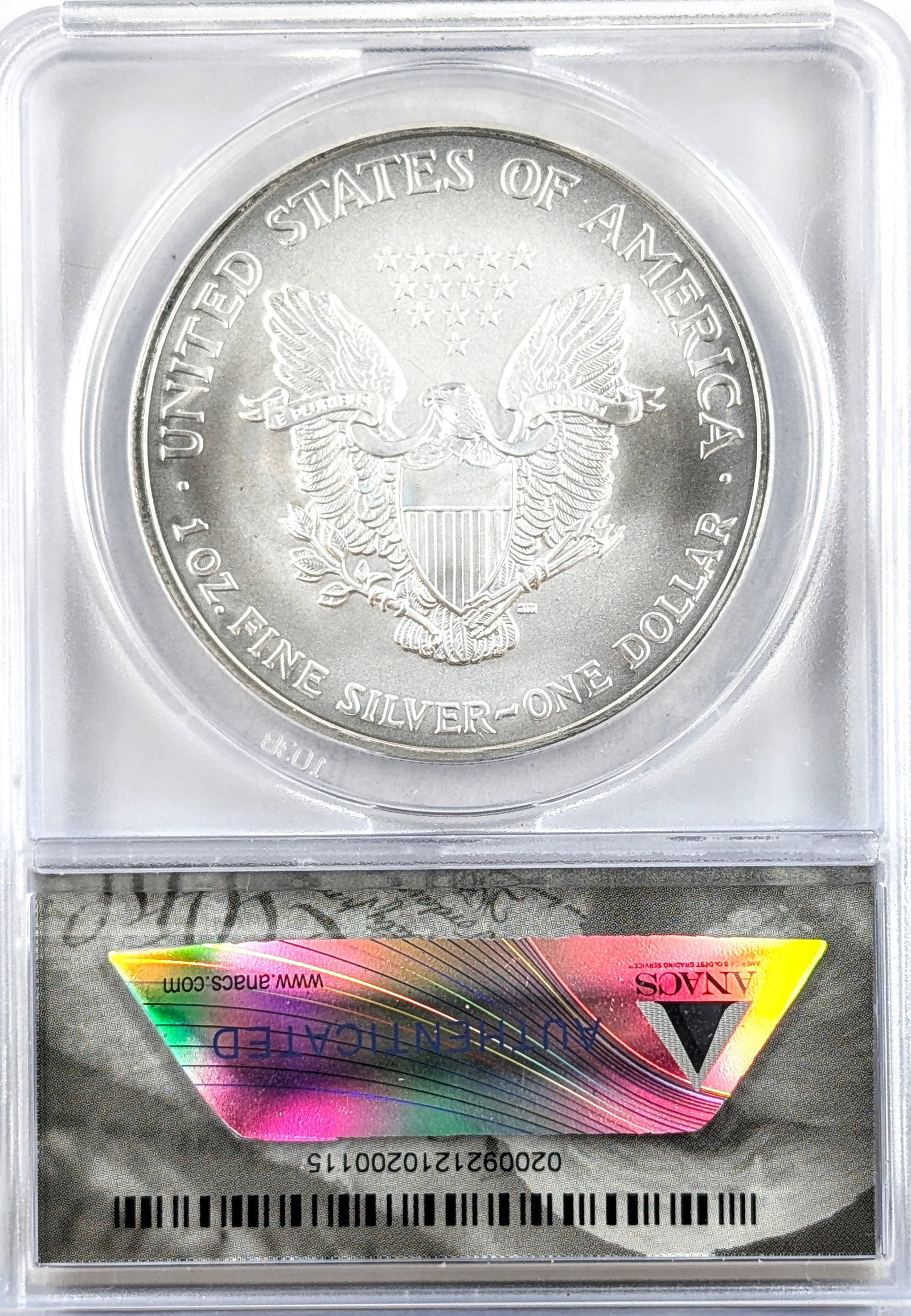 ANACS 2006 MS69 American Silver Eagle Dollar - 2