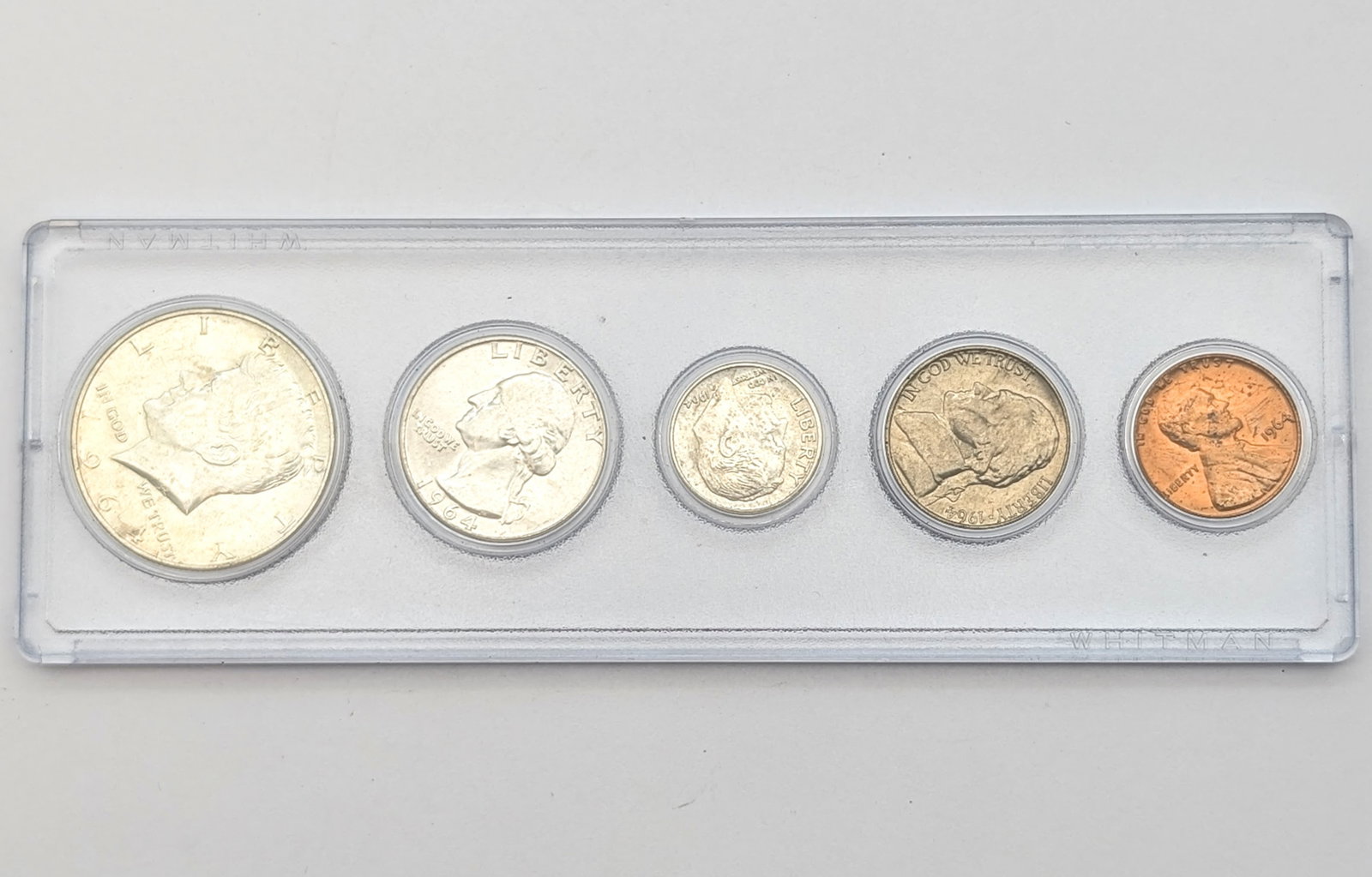 1964 US Mint Silver Proof Set- w/ Silver Half, Quarter, & Dime: Silver
