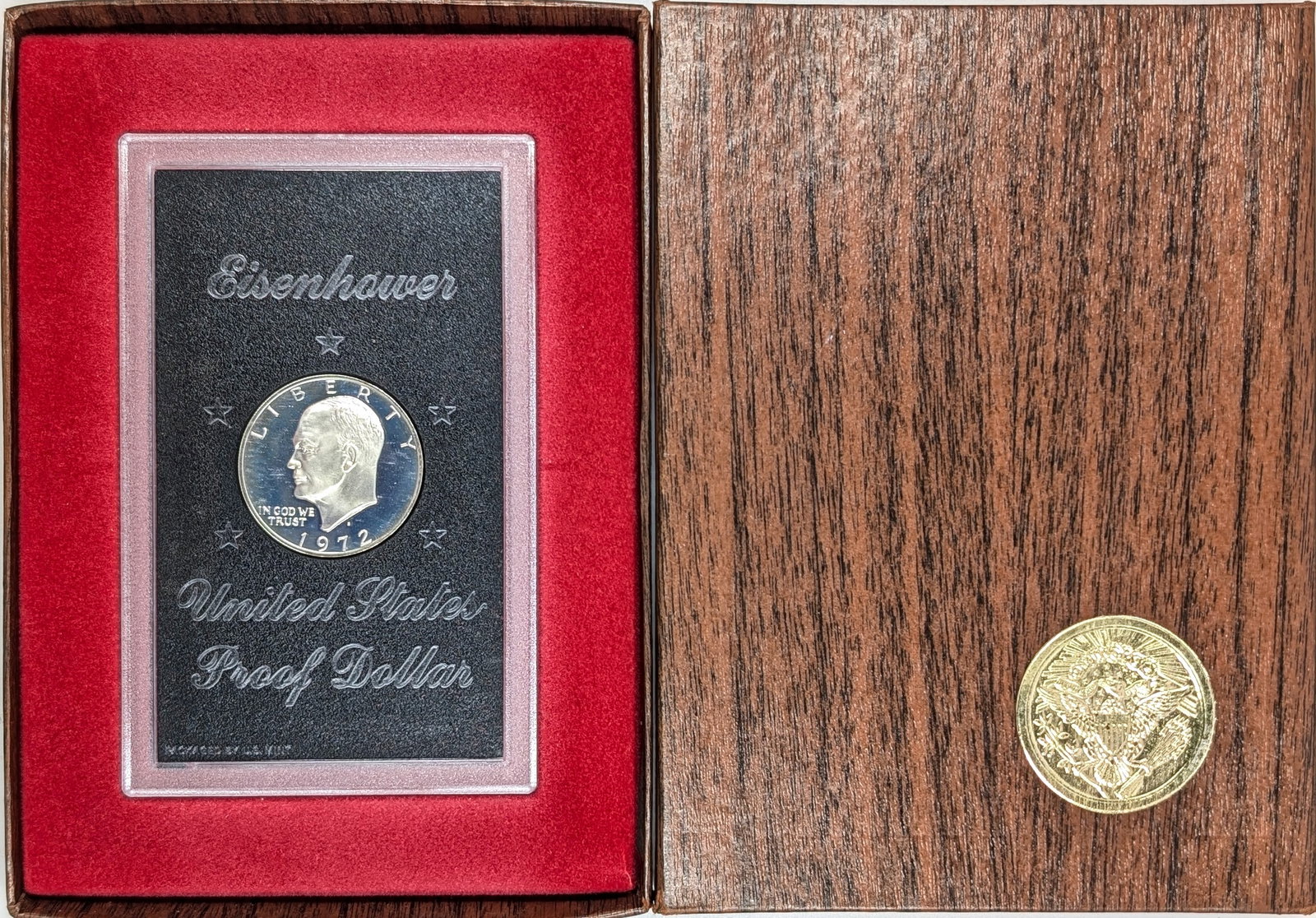1972-S Eisenhower " Ike" Proof Silver Dollar: Silver
