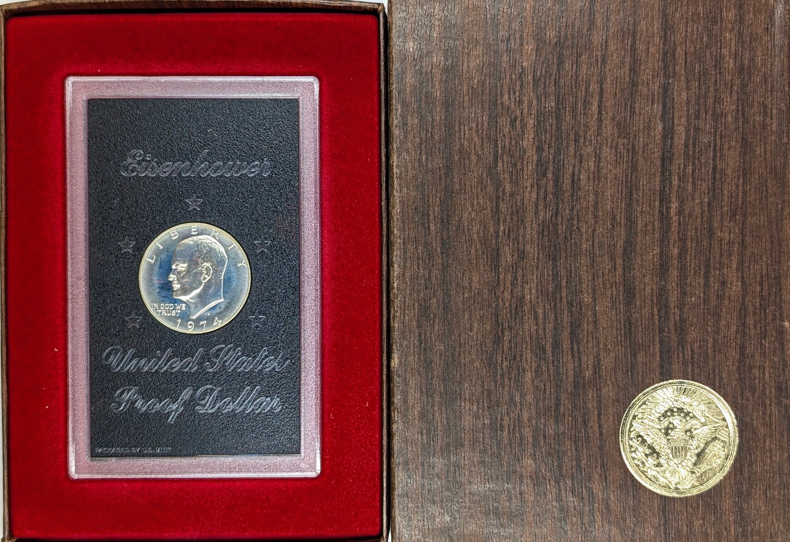 1974-S Eisenhower " Ike" Proof Silver Dollar: Silver