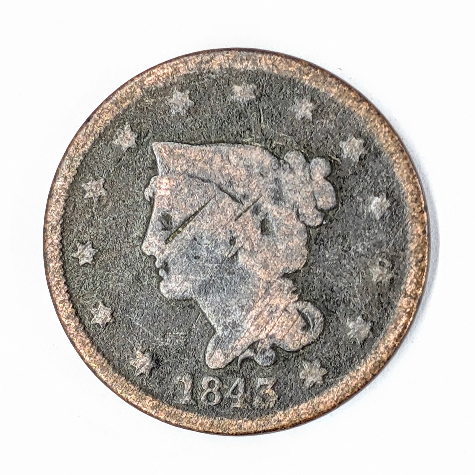 1843 Large Cent: Coin