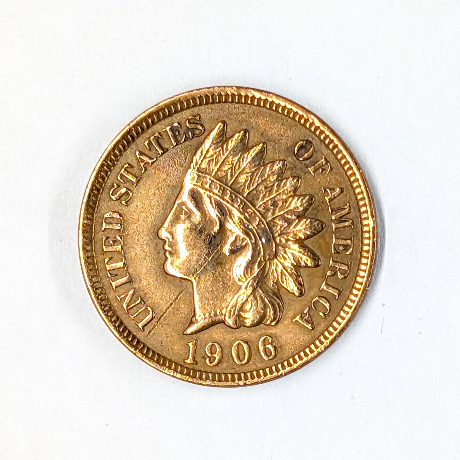 1906 Indian Head Cent- Full Liberty: Coin