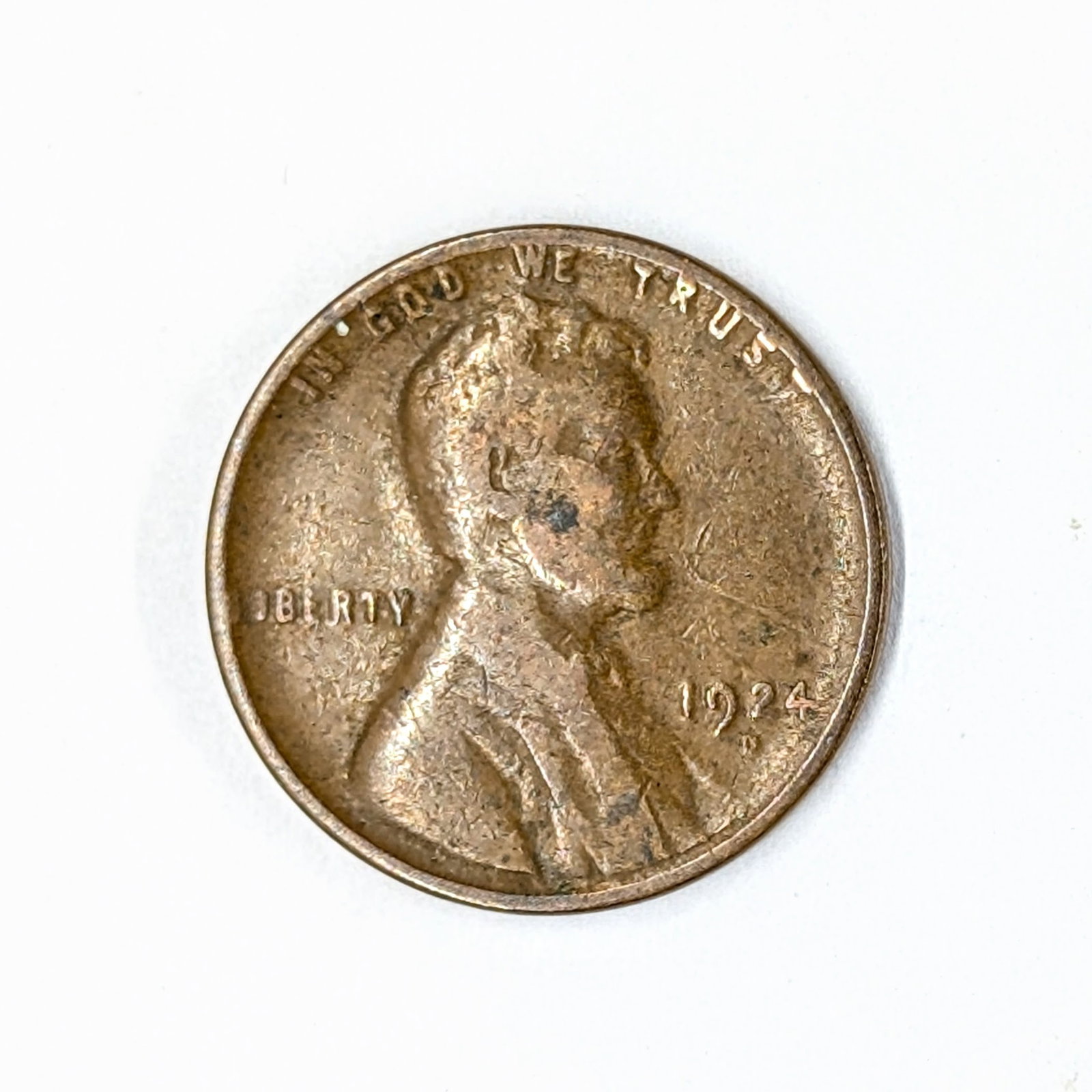 1924-D Wheat Cent- Semi Key Date: Coin